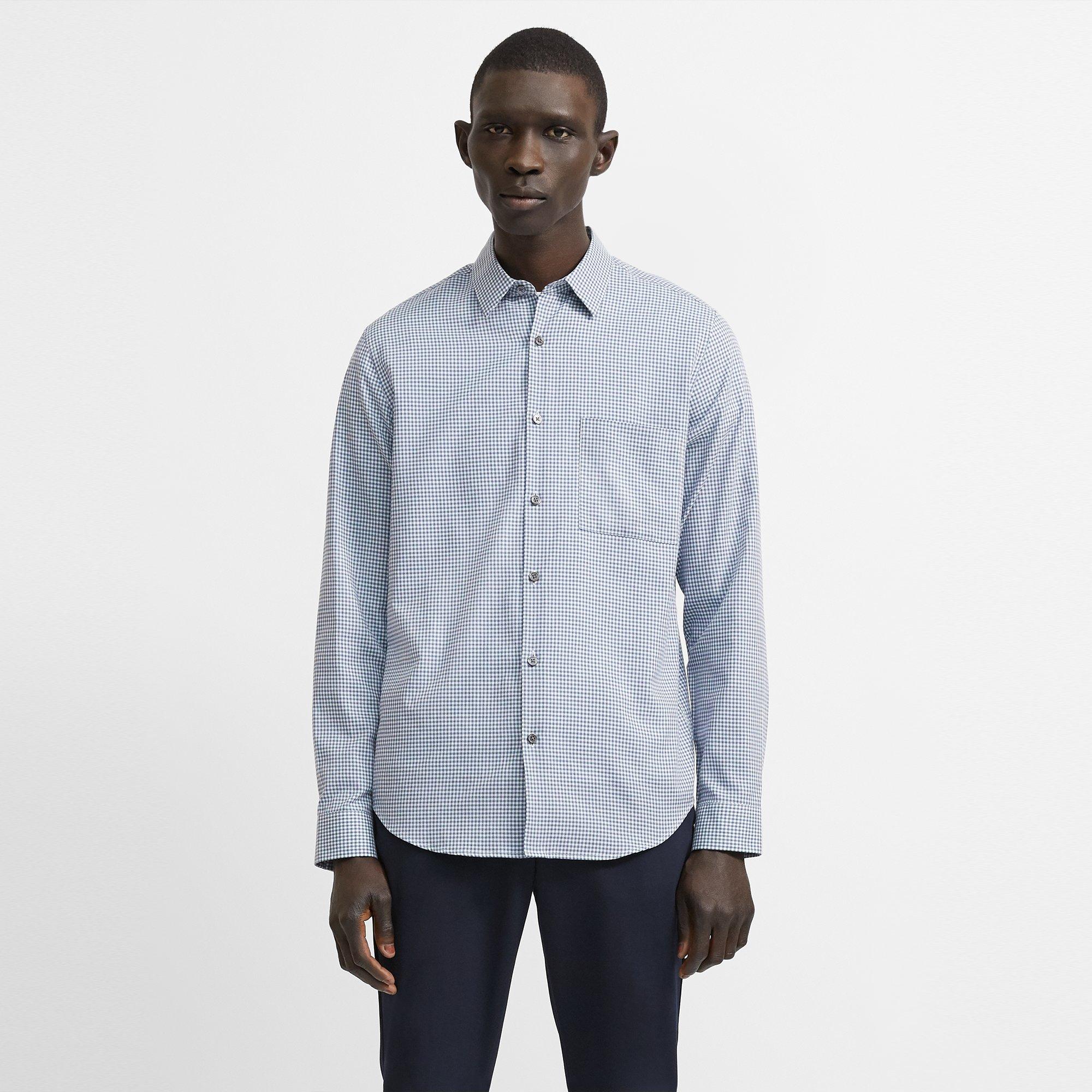 Brushed Gingham Standard-Fit Shirt