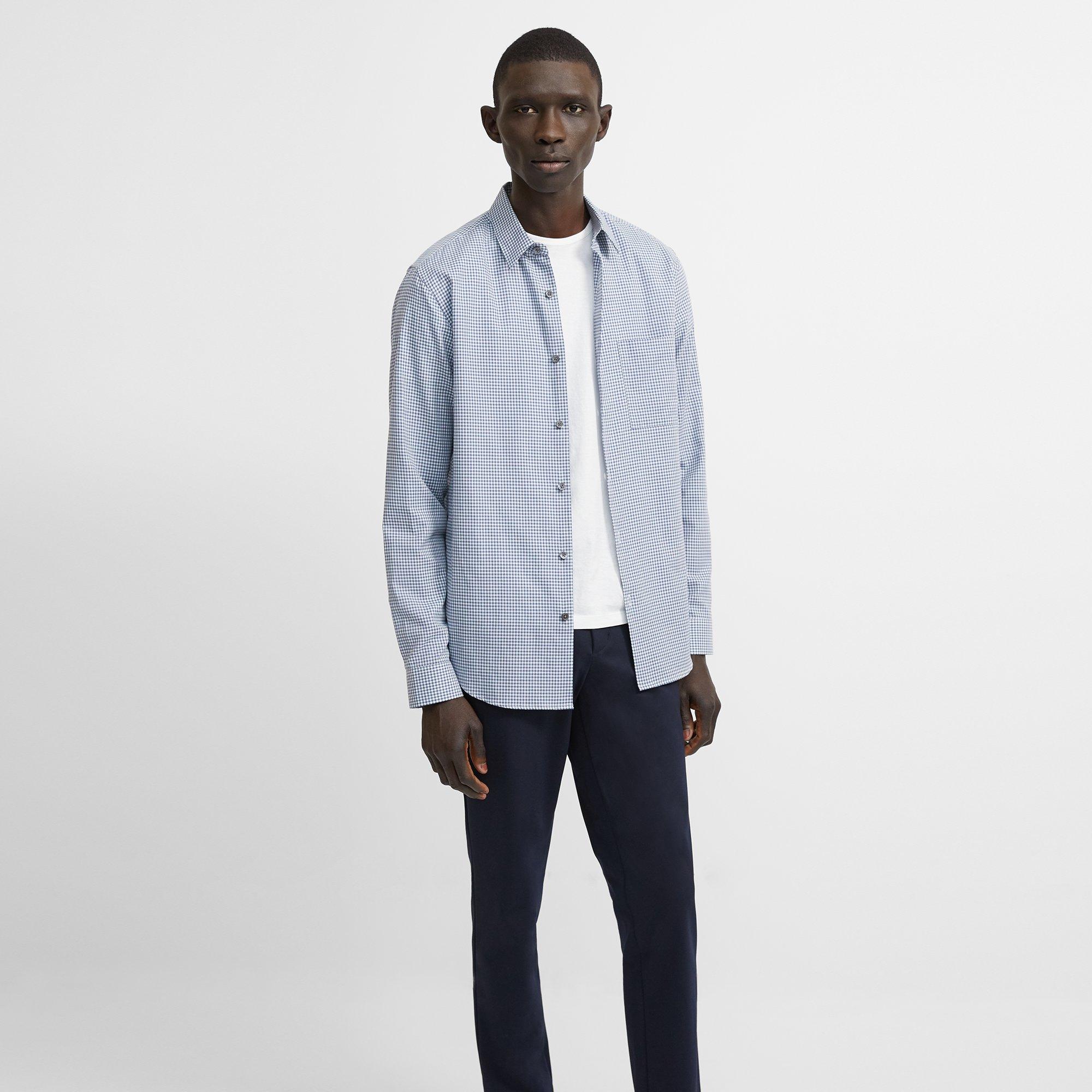 Brushed Gingham Standard-Fit Shirt