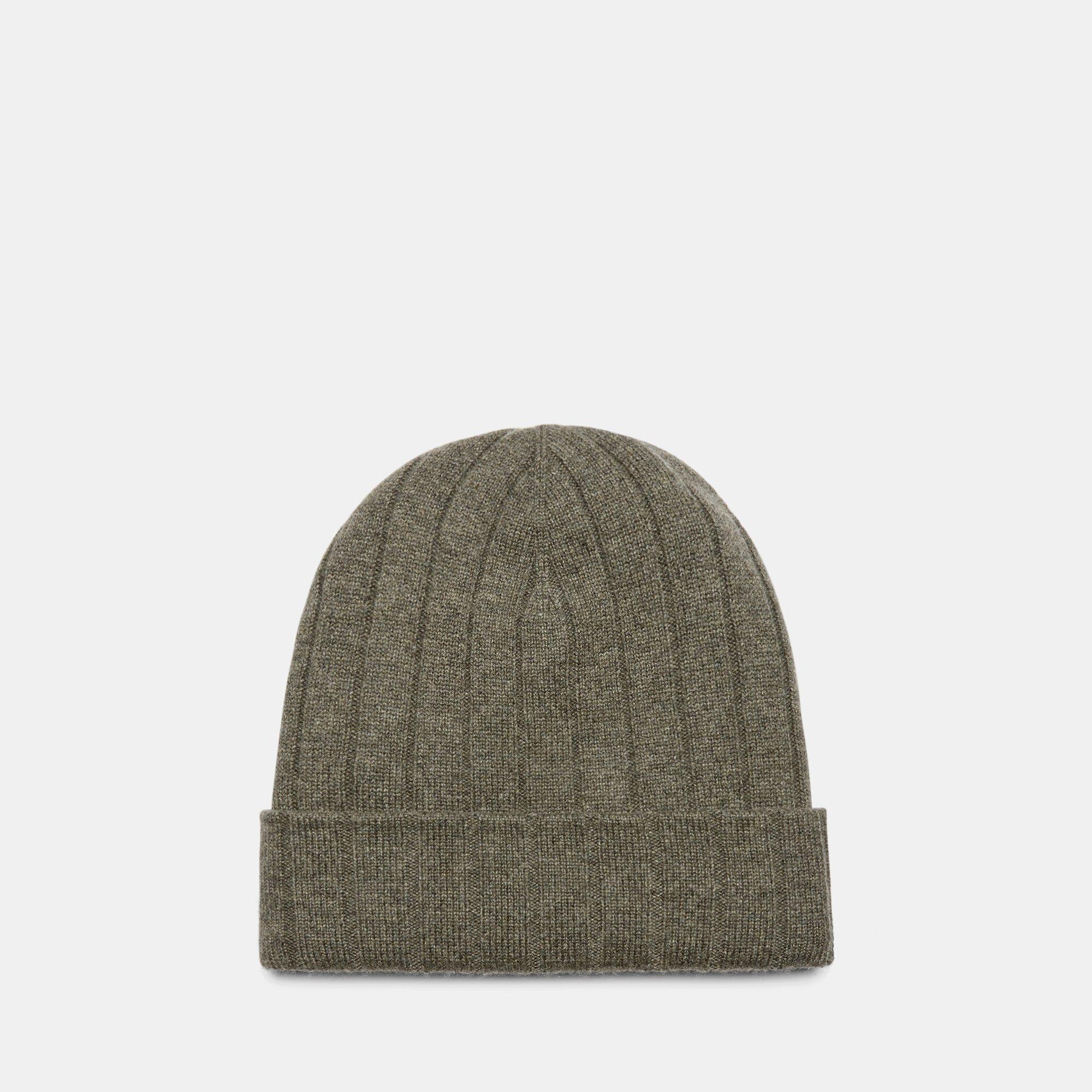 Cashmere Ribbed Beanie