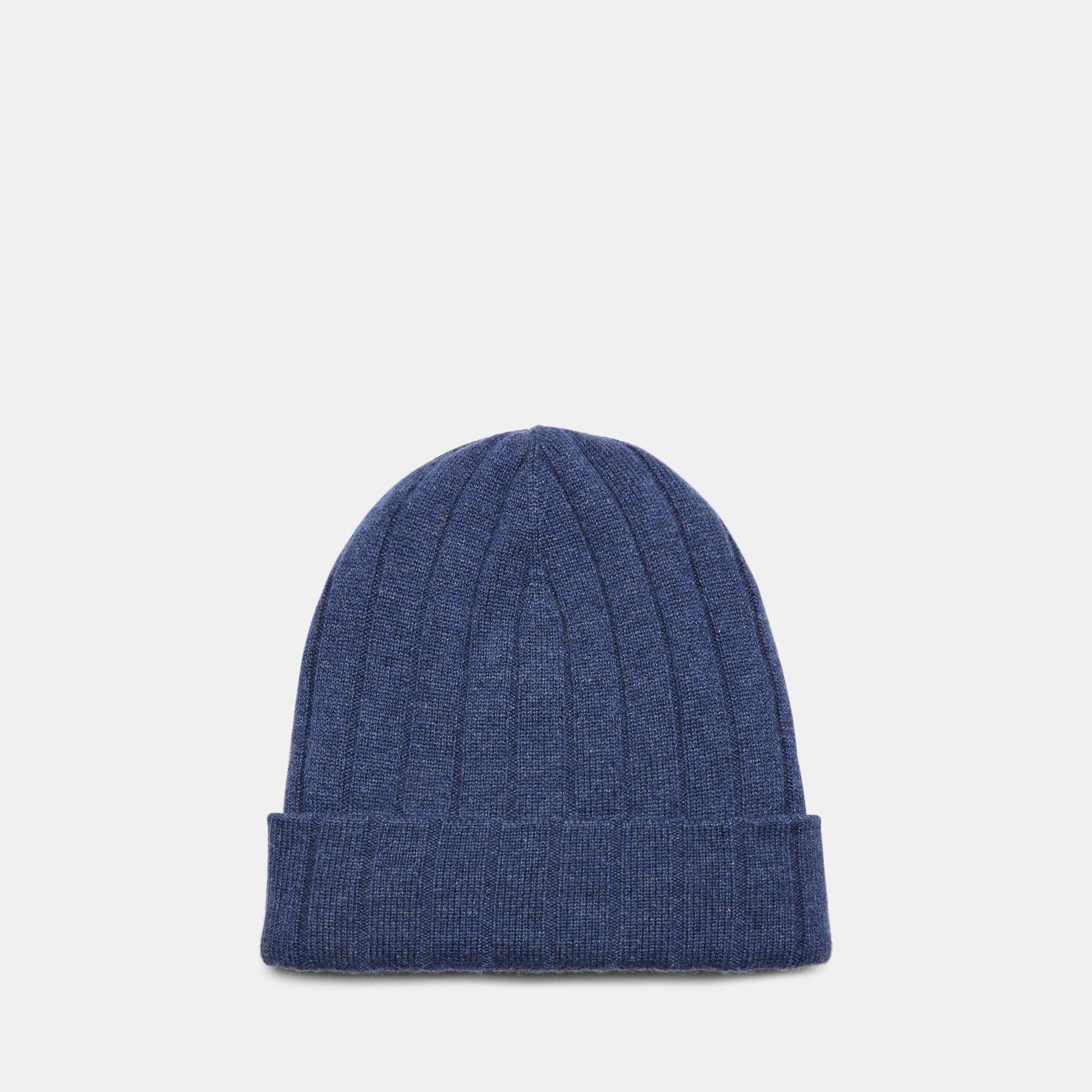 Cashmere Ribbed Beanie