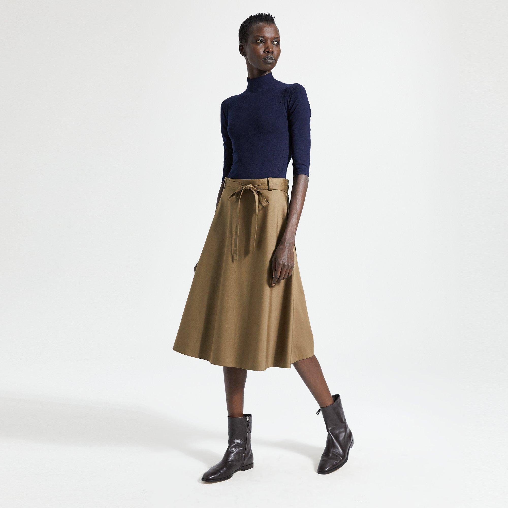Workwear Wrap Skirt