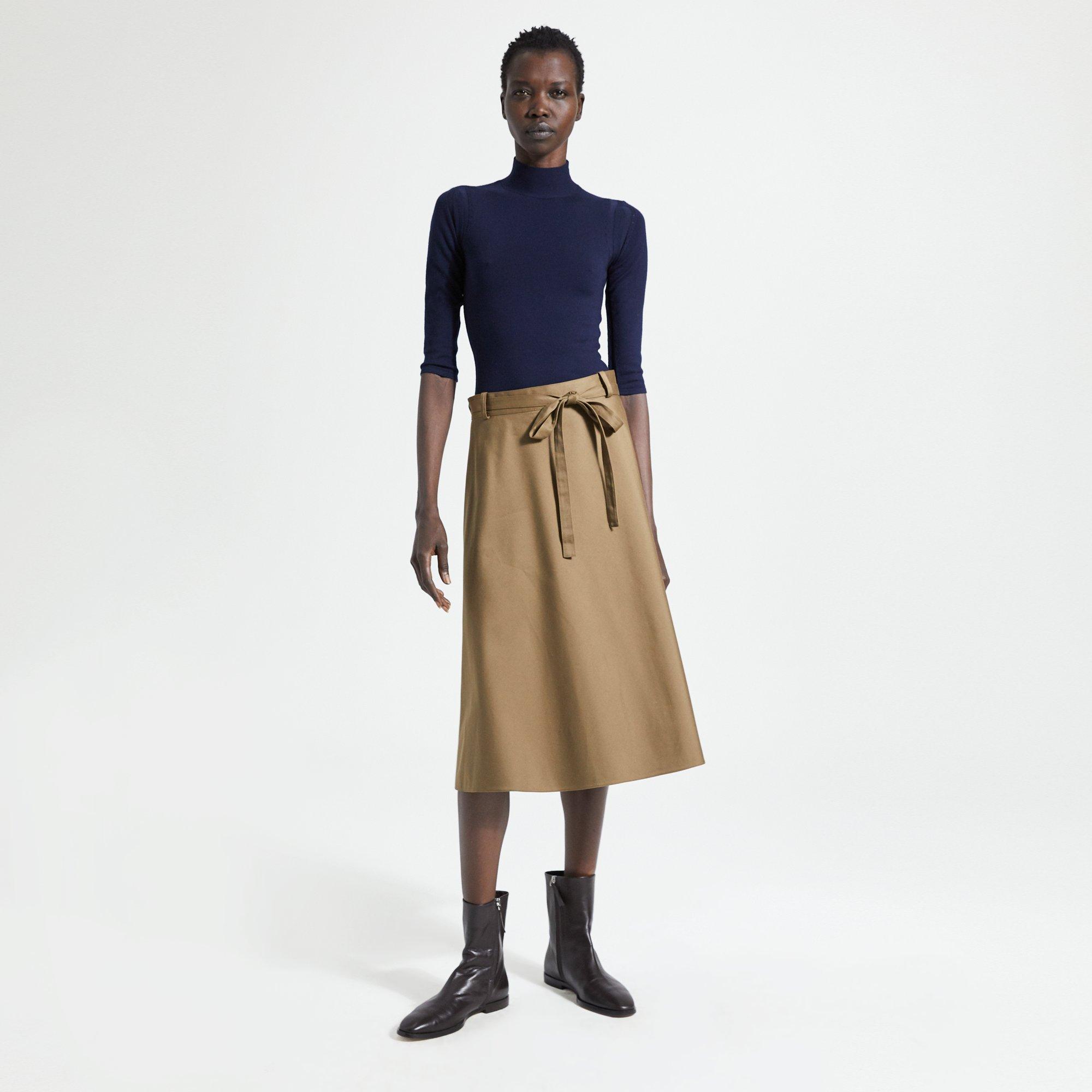Workwear Wrap Skirt