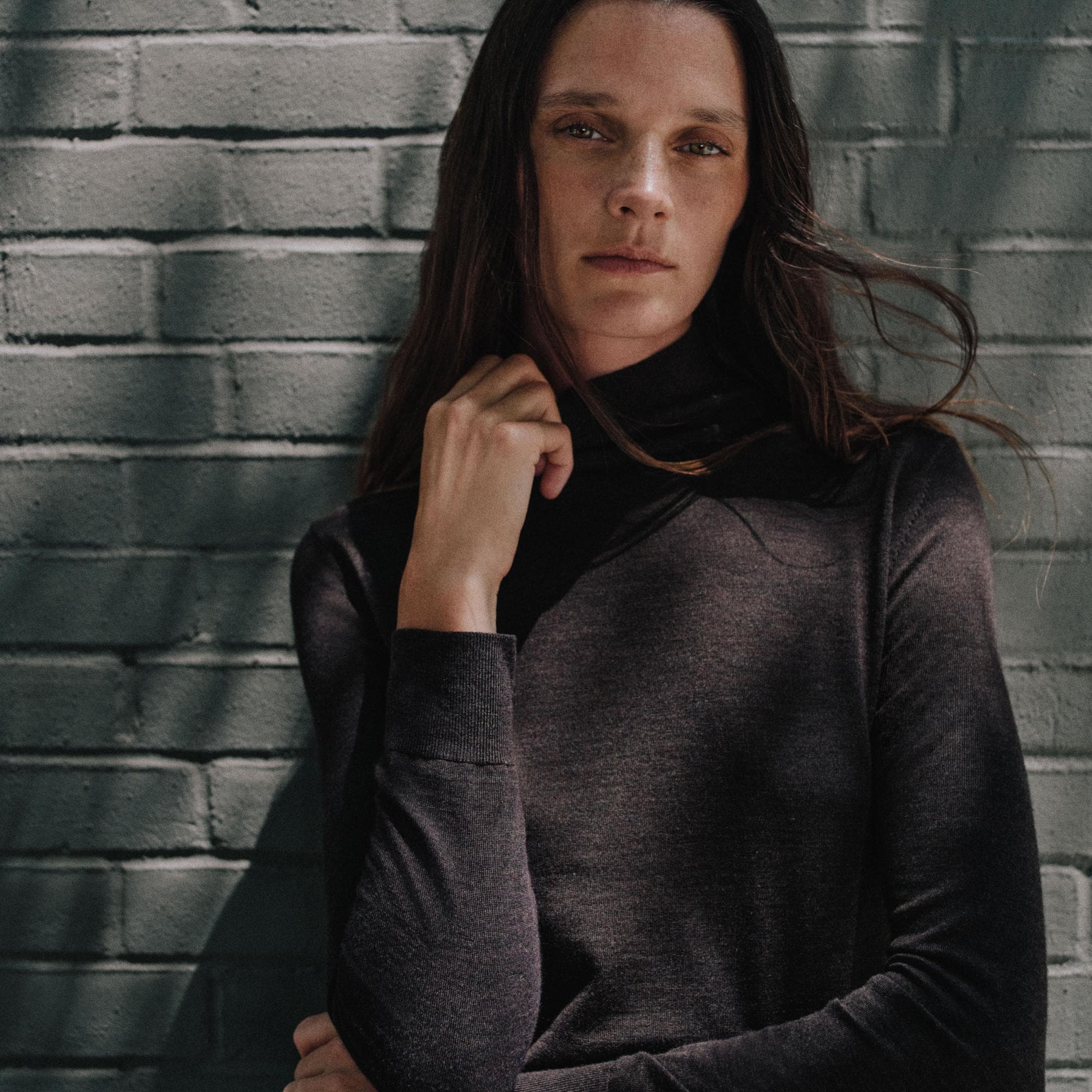 Turtleneck Sweater in Regal Wool