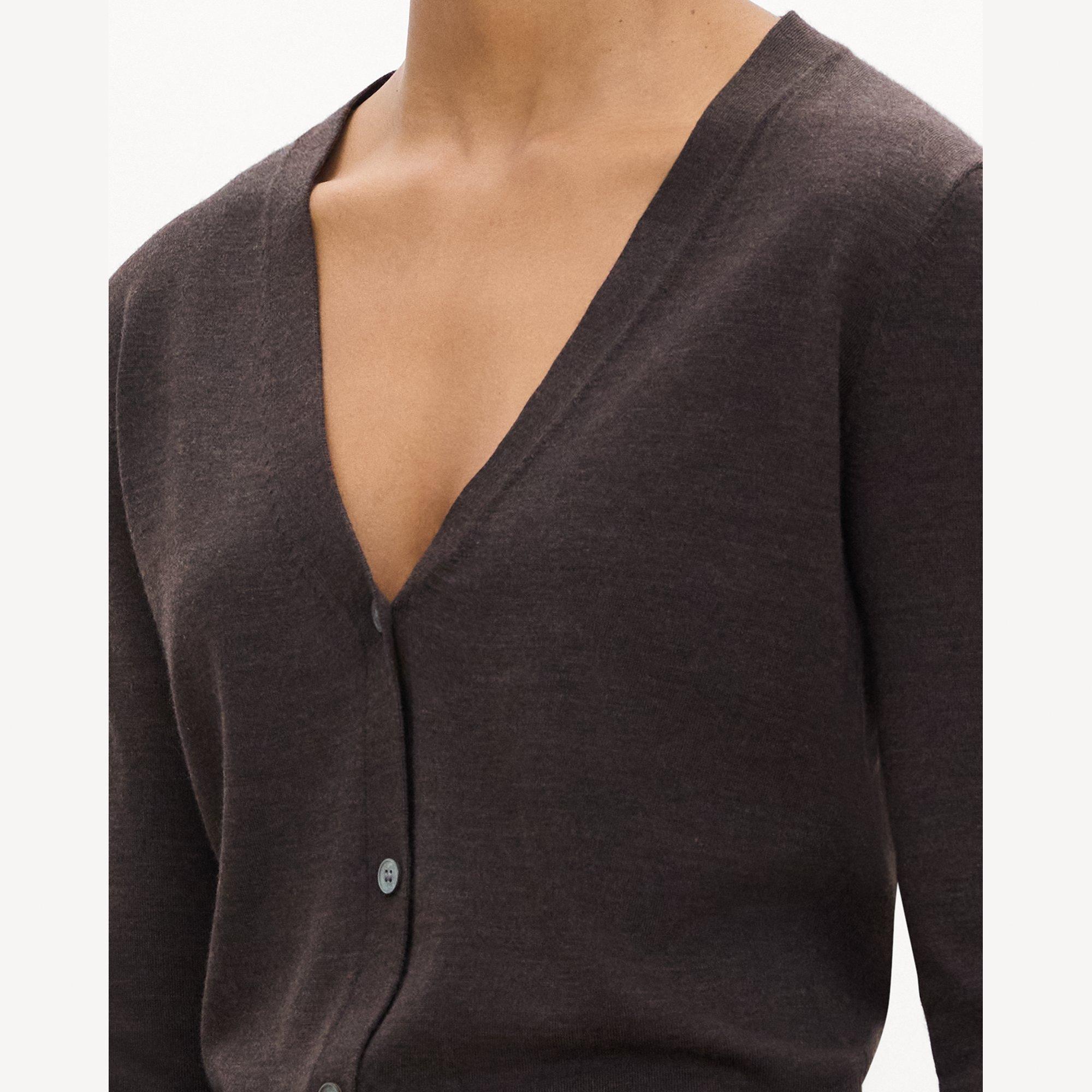 V-Neck Cardigan in Regal Wool