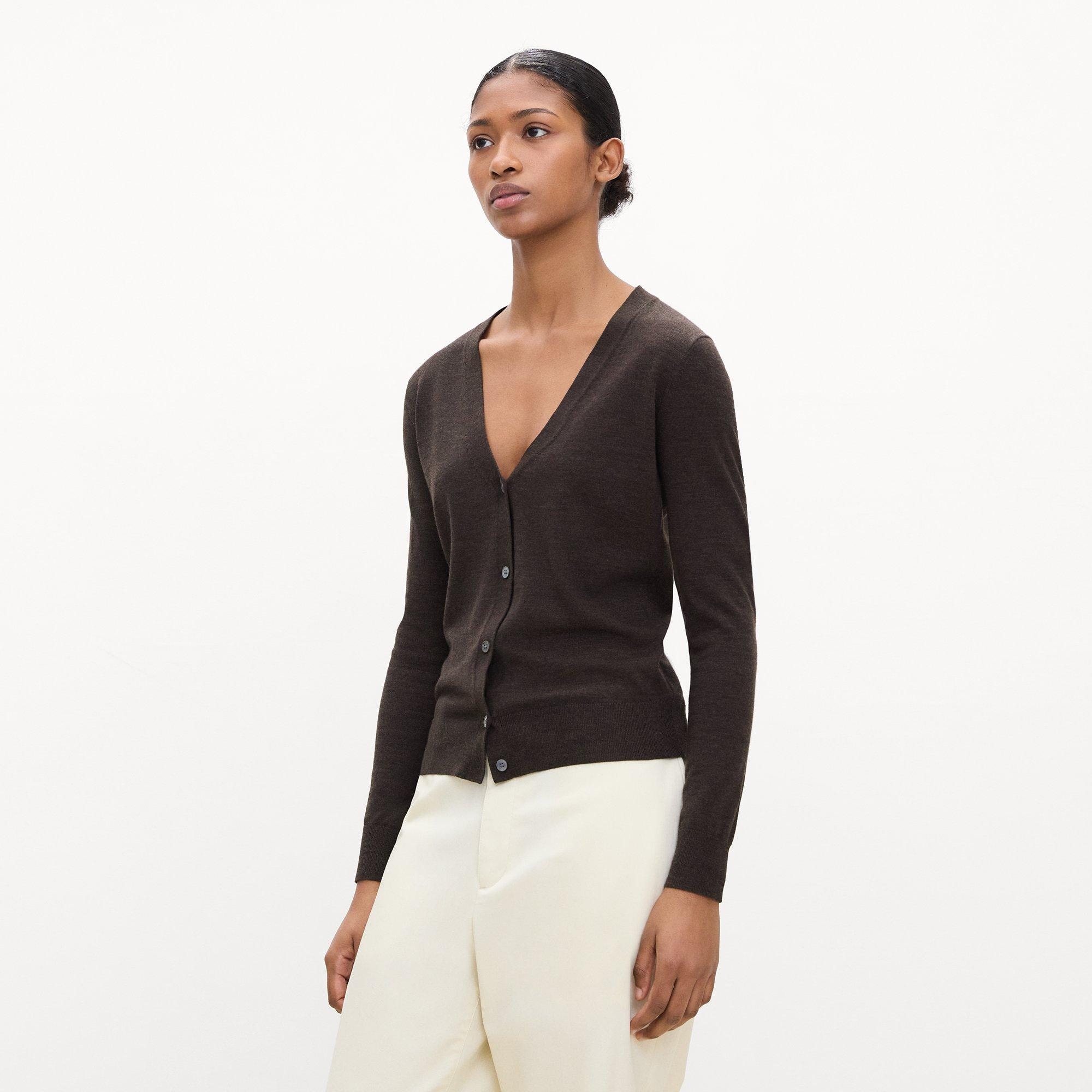 V-Neck Cardigan in Regal Wool