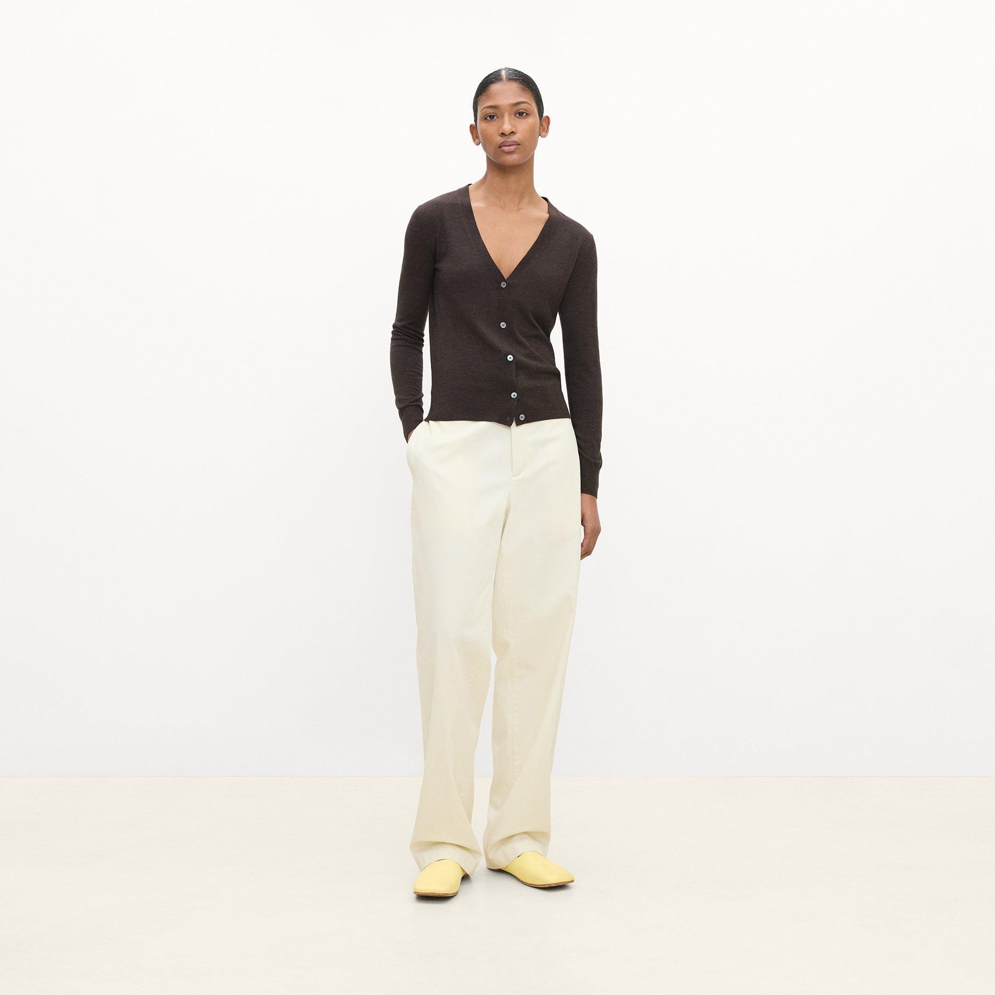 V-Neck Cardigan in Regal Wool