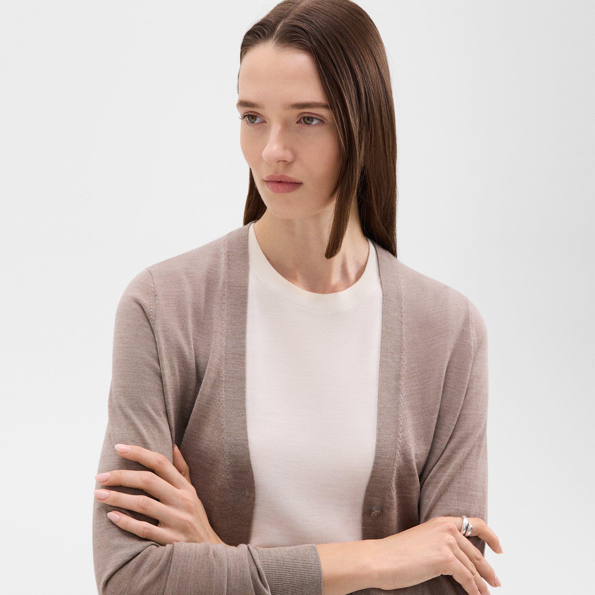 V-Neck Cardigan in Regal Wool