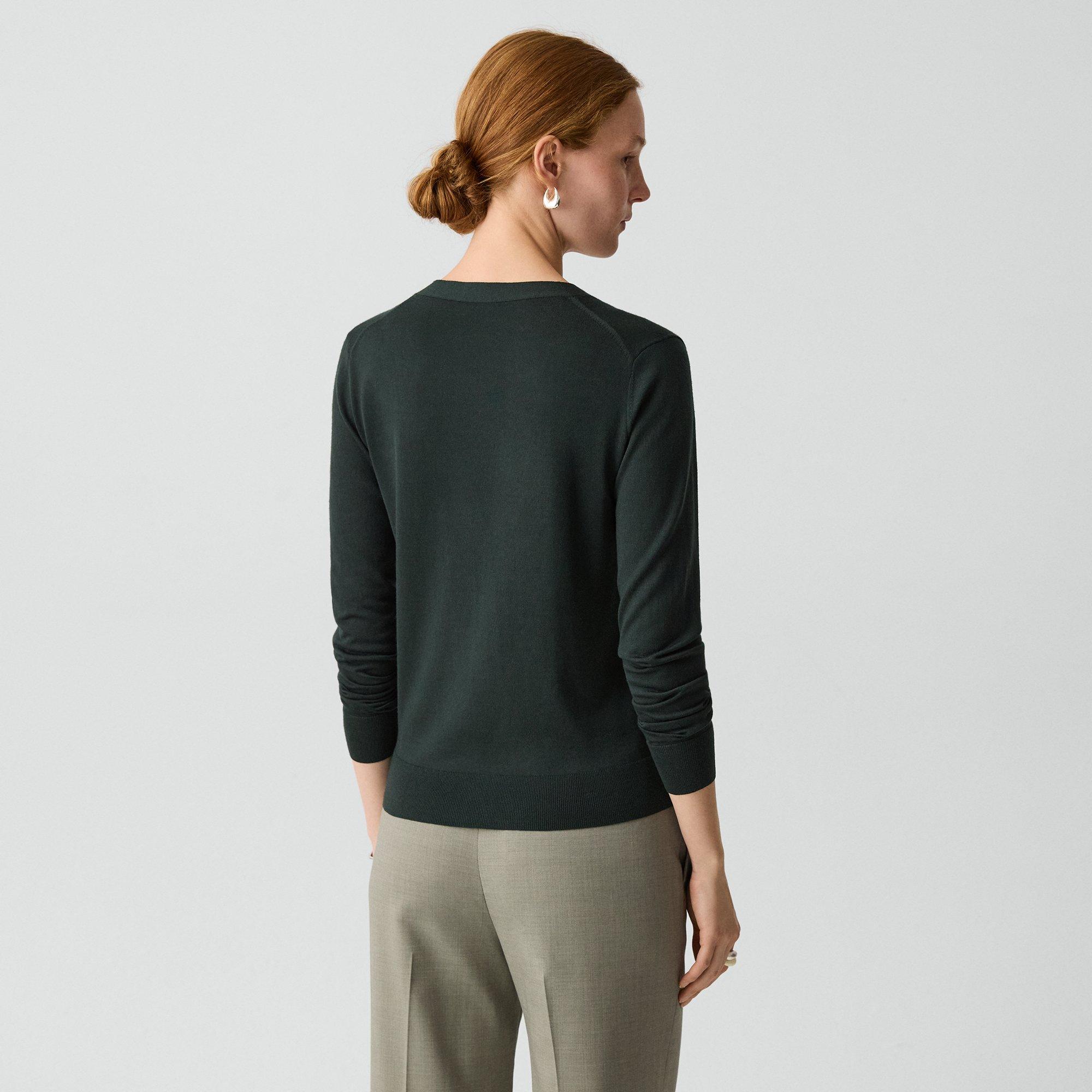 Cardigan &agrave; col V en laine Regal