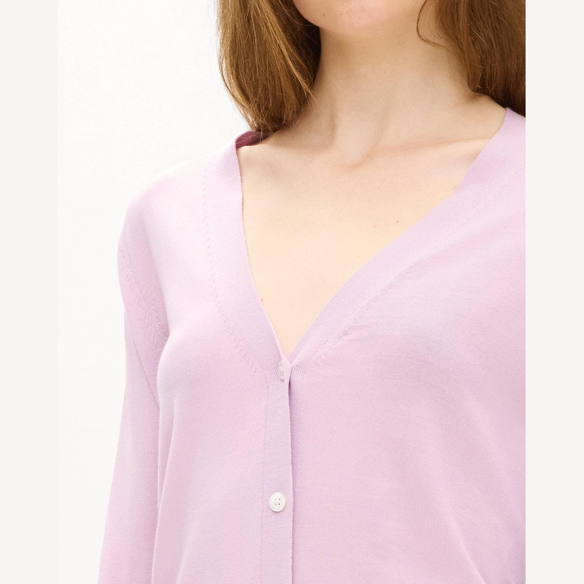 V-Neck Cardigan in Regal Wool