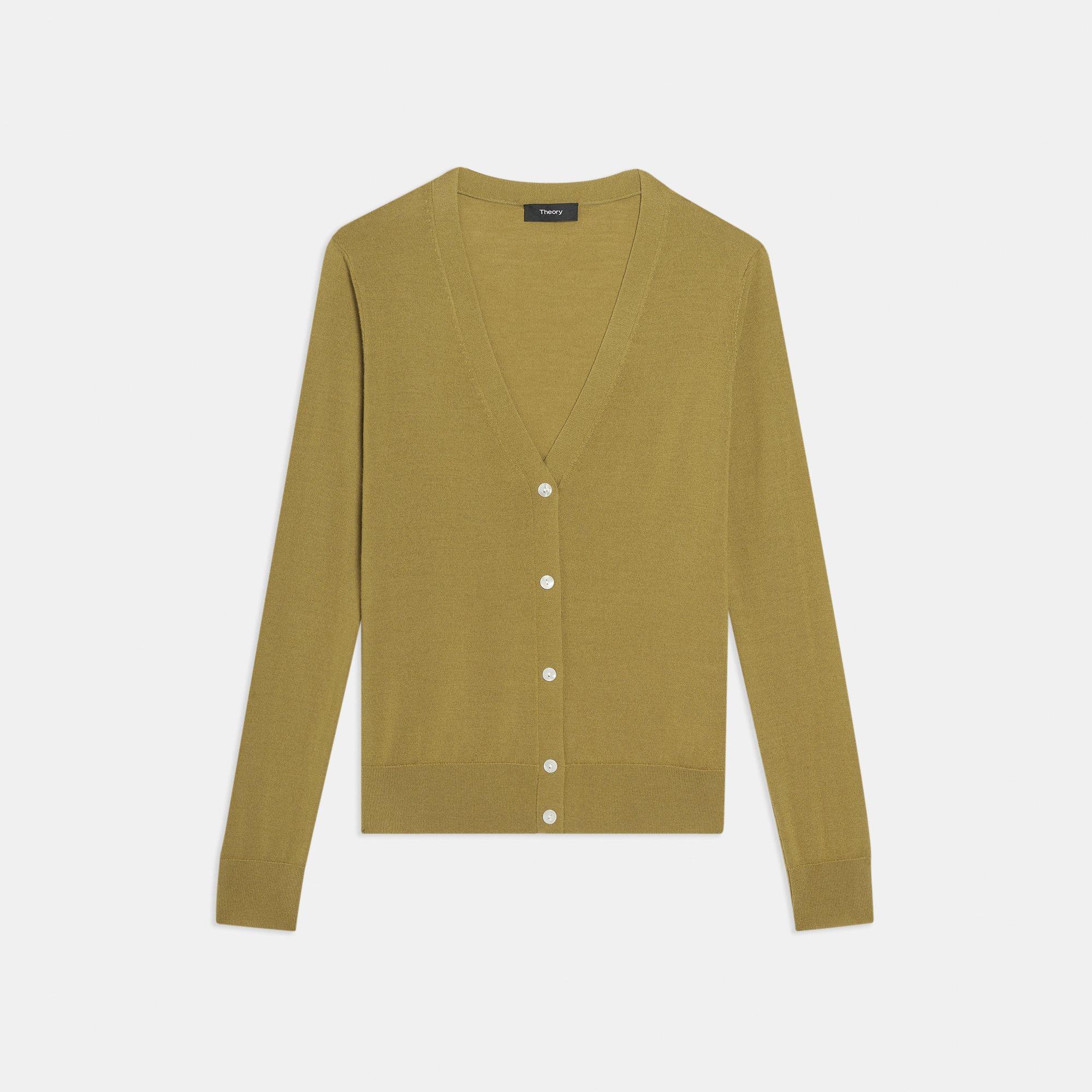 V-Neck Cardigan in Regal Wool