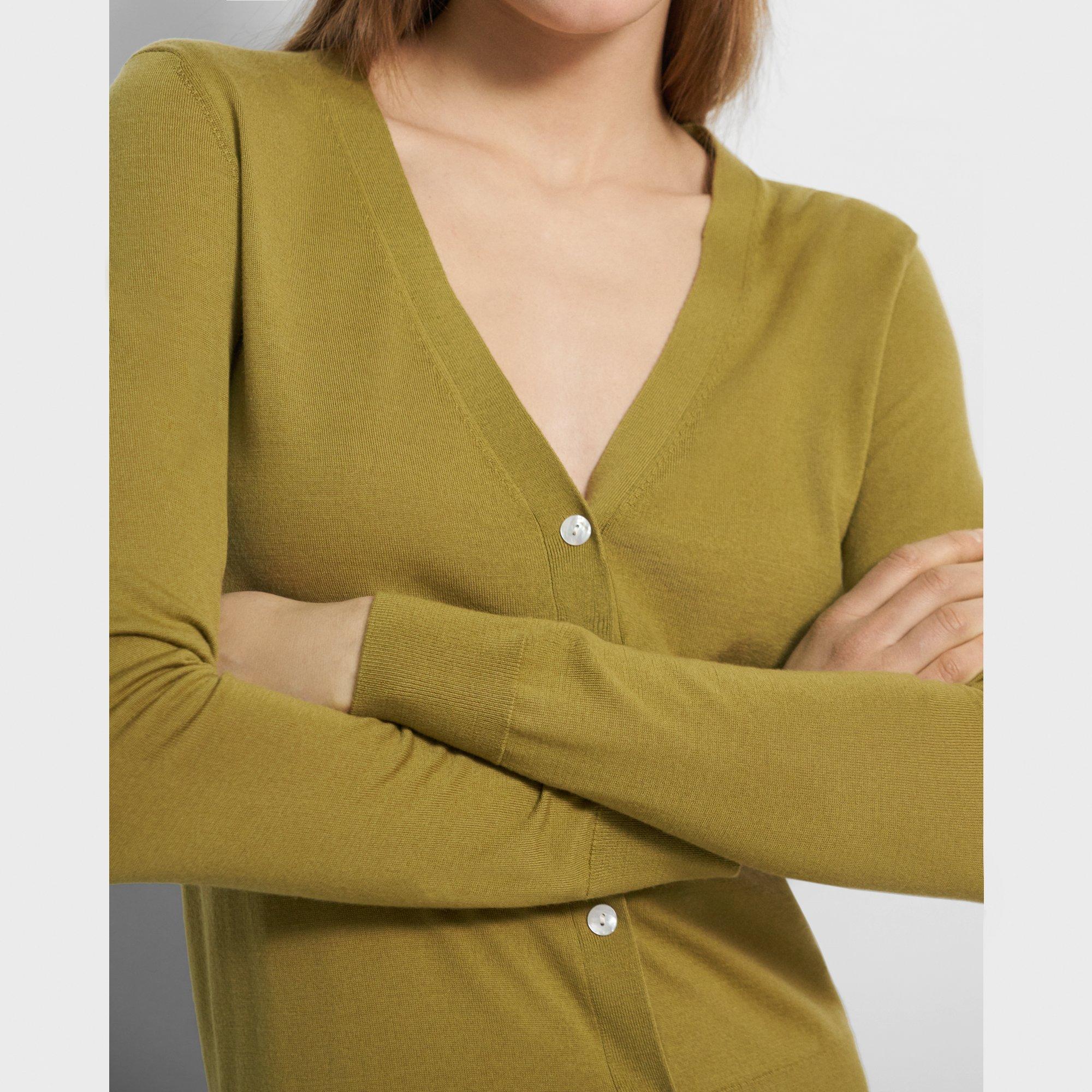 V-Neck Cardigan in Regal Wool