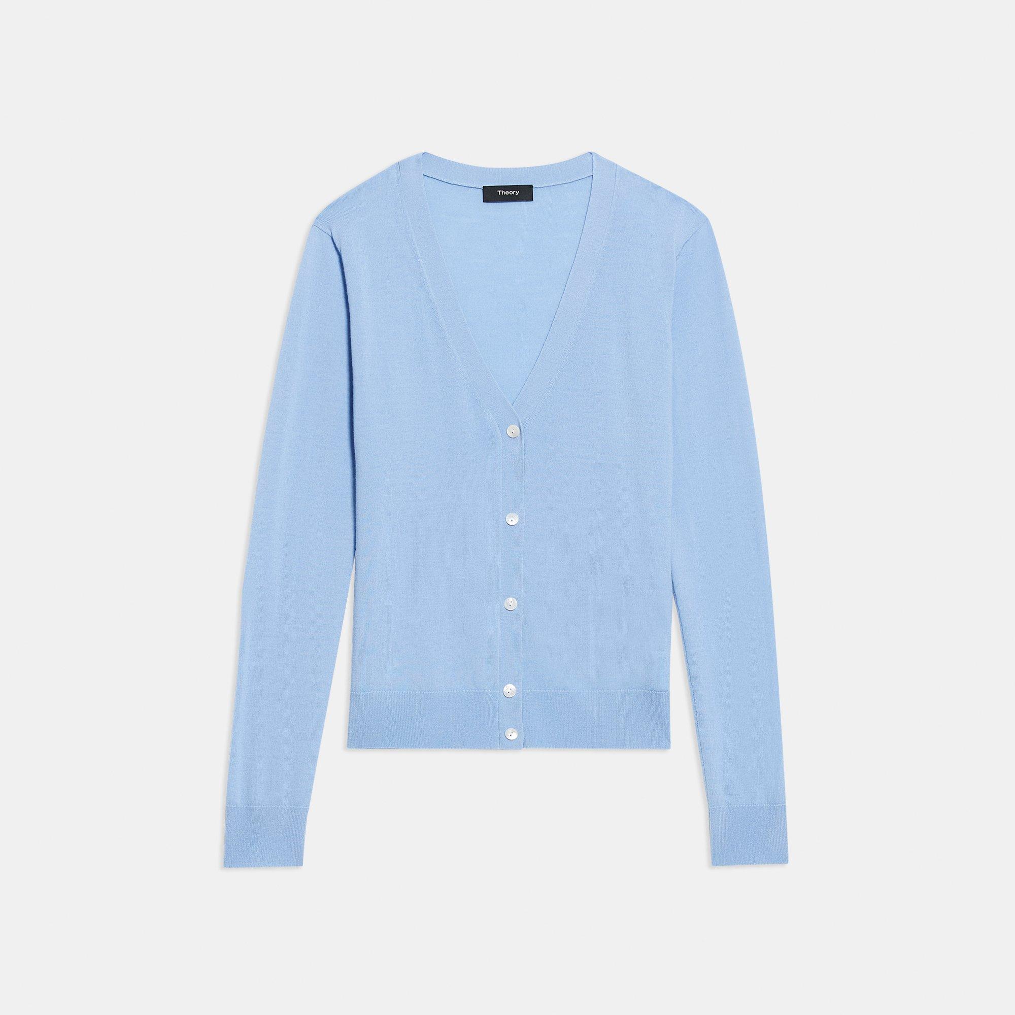 V-Neck Cardigan in Regal Wool