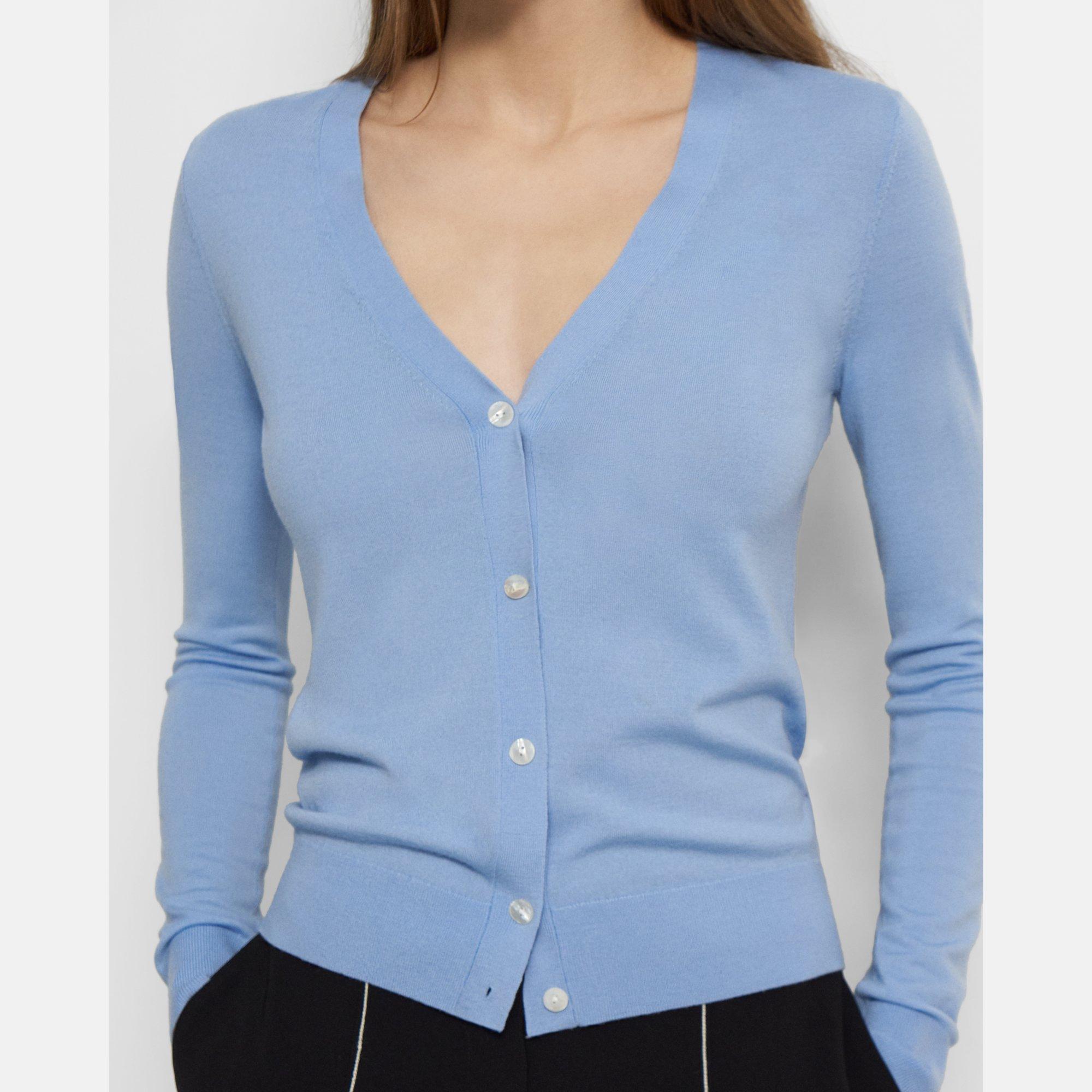 V-Neck Cardigan in Regal Wool