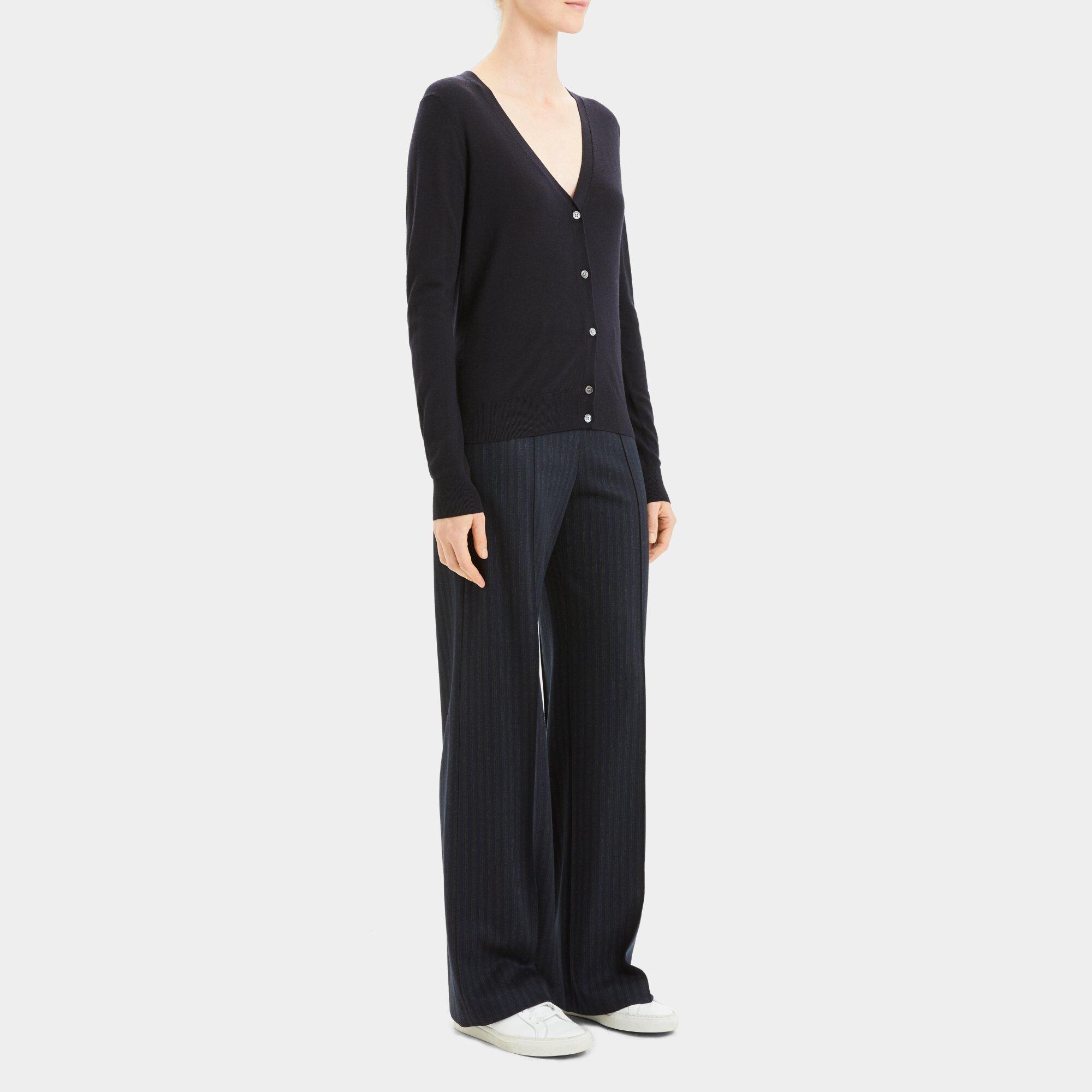 V-Neck Cardigan in Regal Wool