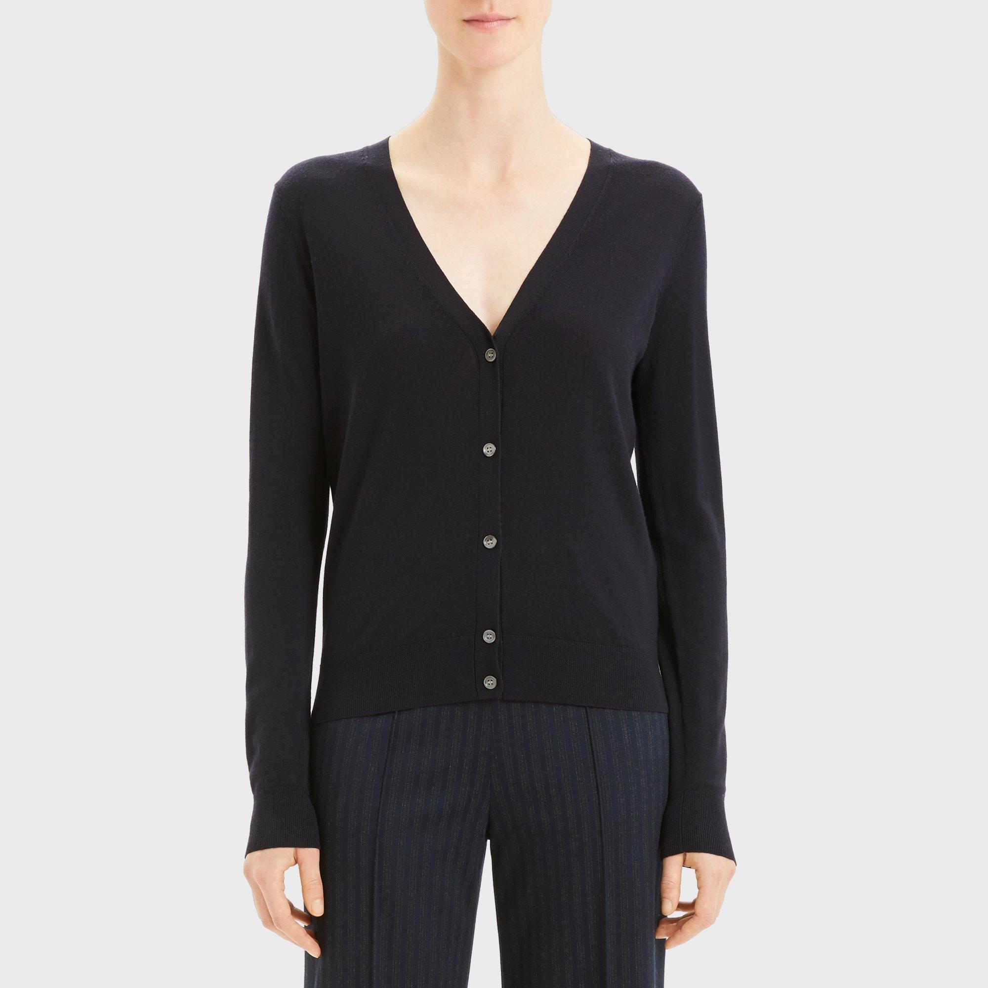 V-Neck Cardigan in Regal Wool