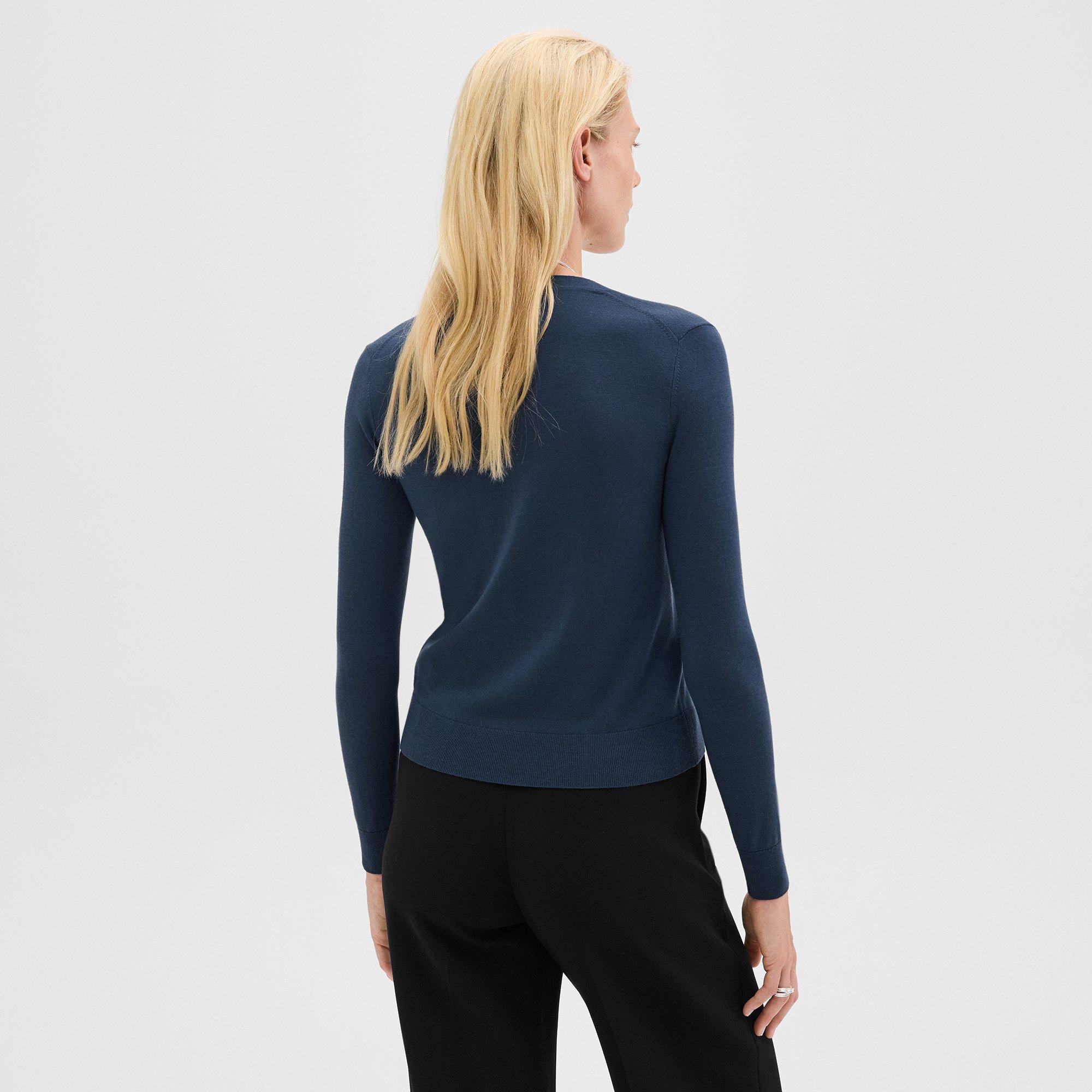 Regal Wool V-Neck Cardigan | Theory