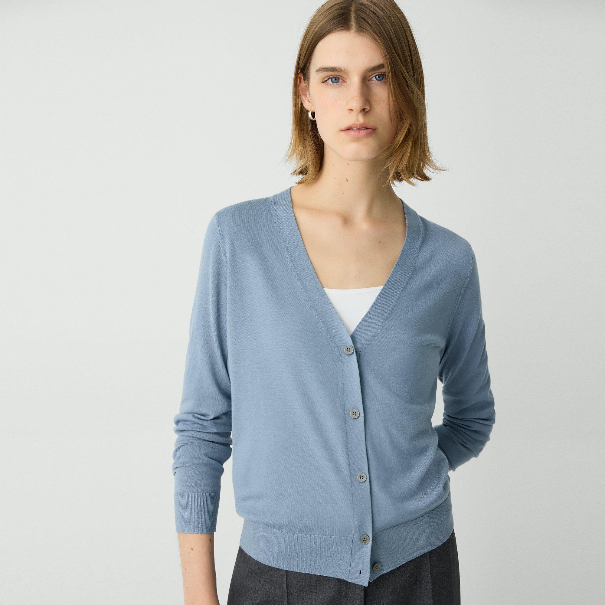 V-Neck Cardigan in Regal Wool