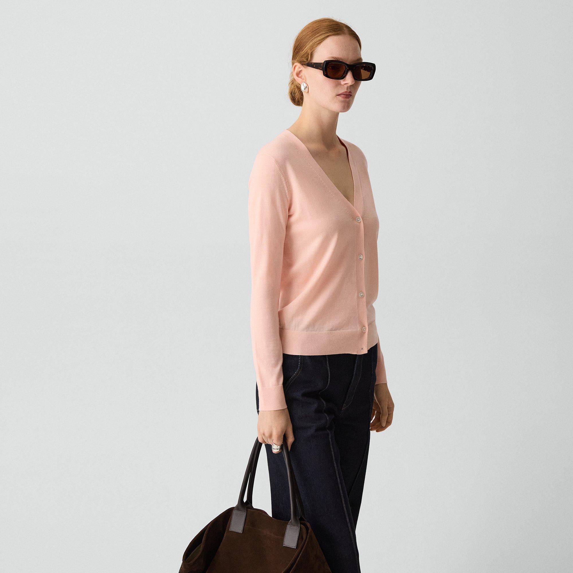 V-Neck Cardigan in Regal Wool