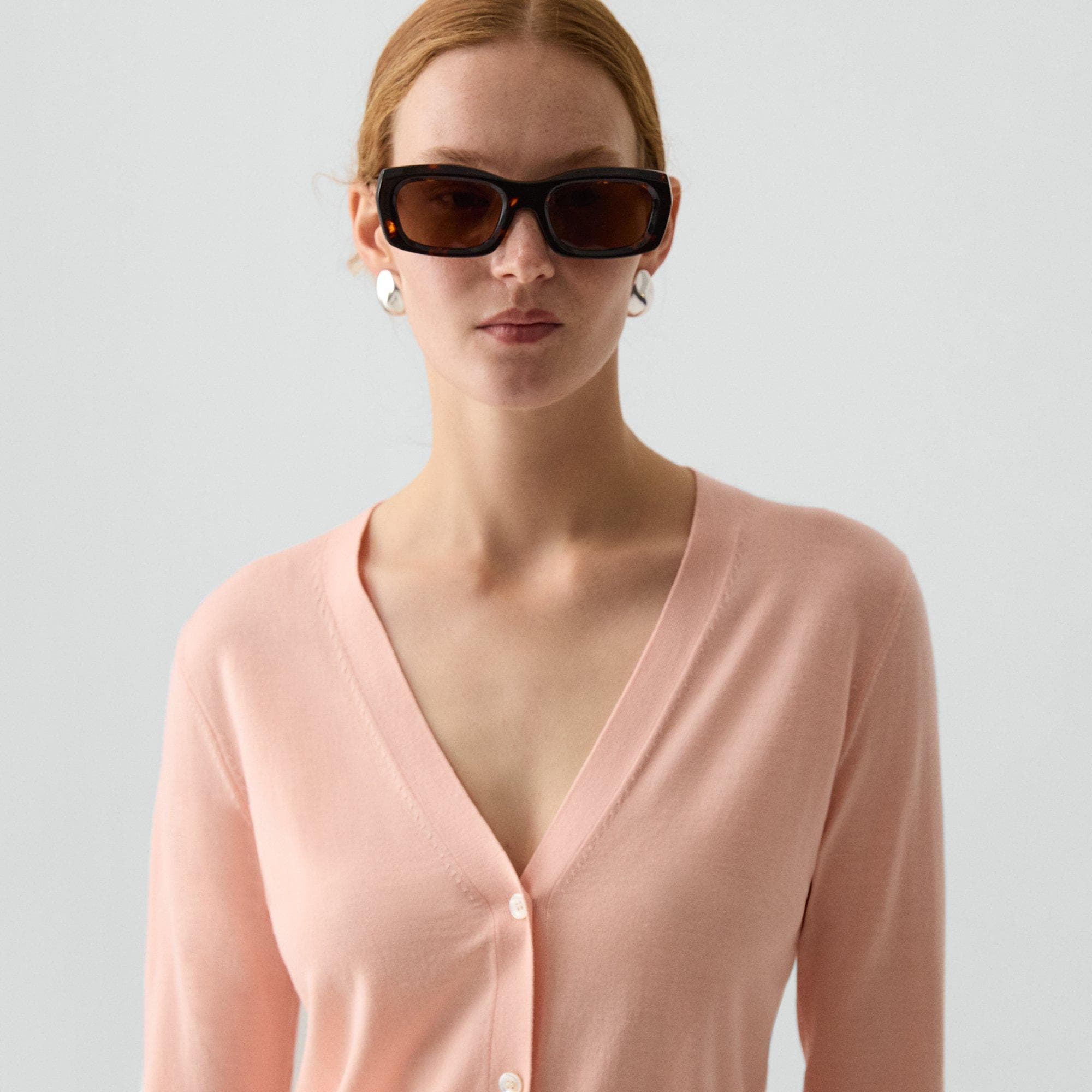 V-Neck Cardigan in Regal Wool