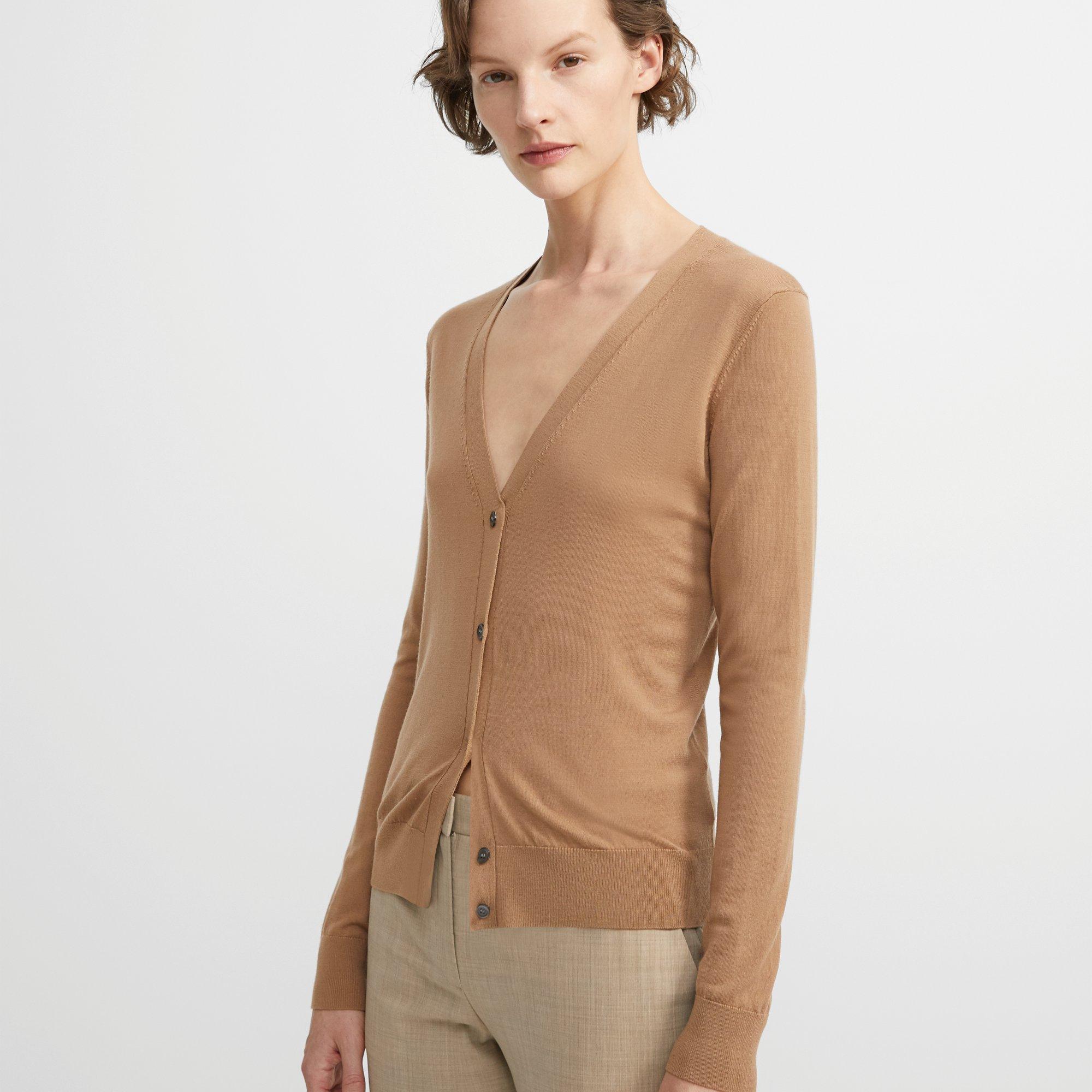 V-Neck Cardigan in Regal Wool