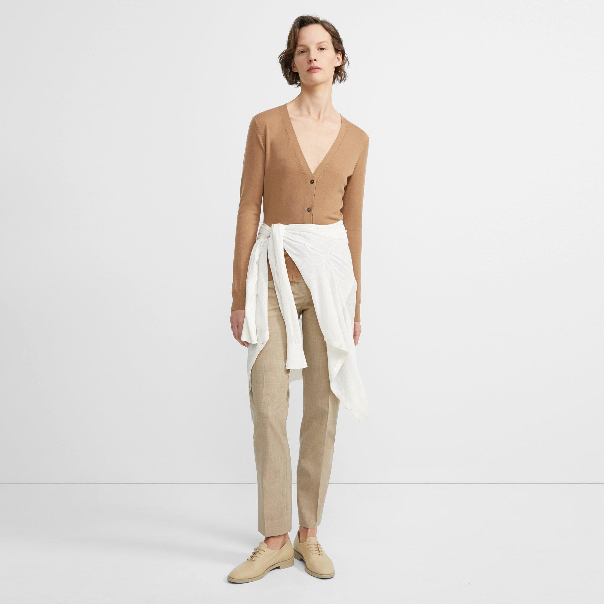 V-Neck Cardigan in Regal Wool