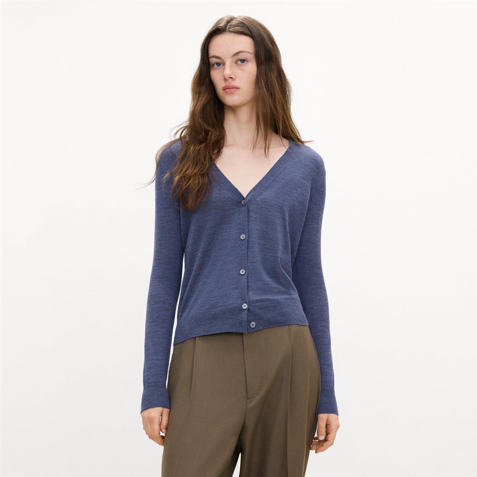 V-Neck Cardigan in Regal Wool