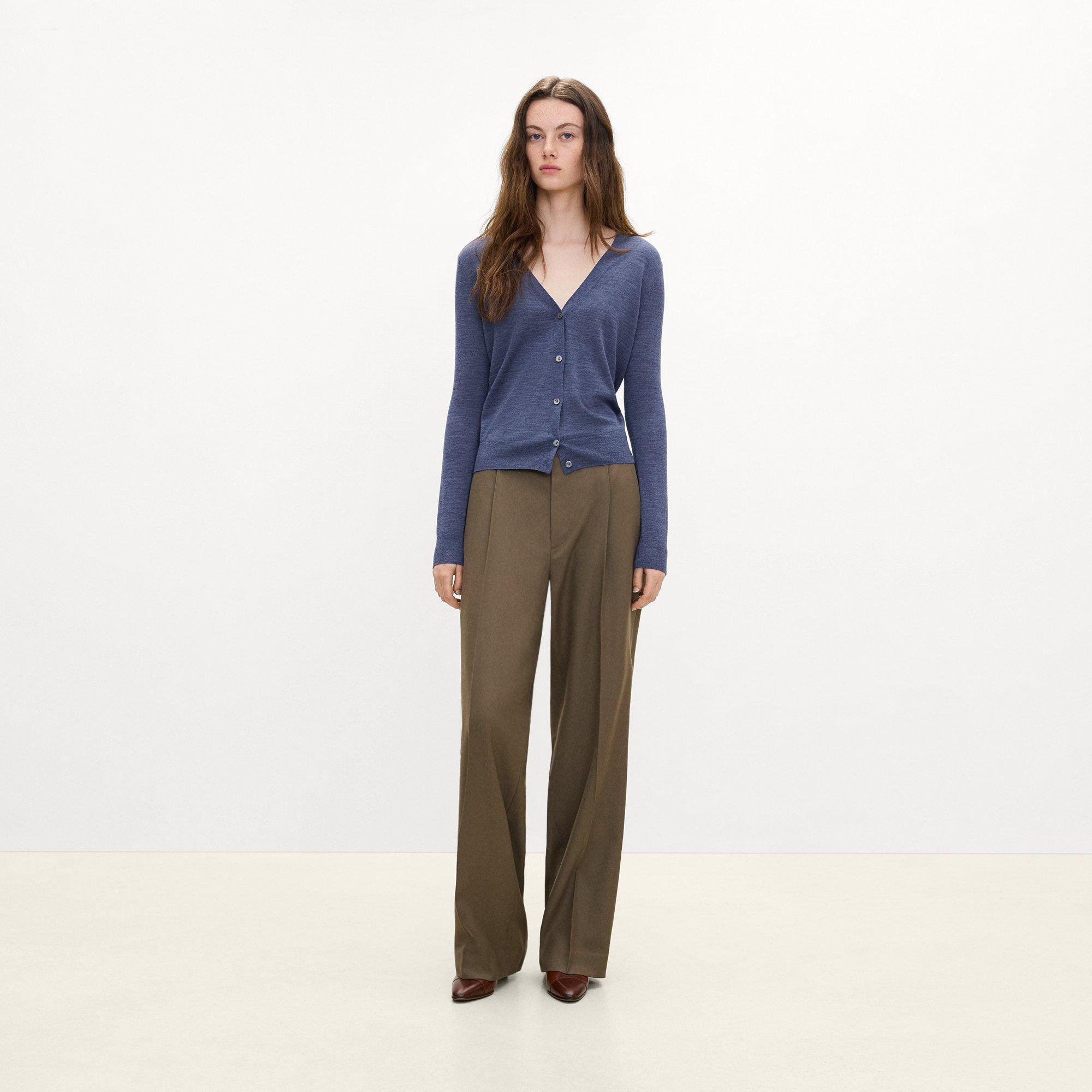 V-Neck Cardigan in Regal Wool
