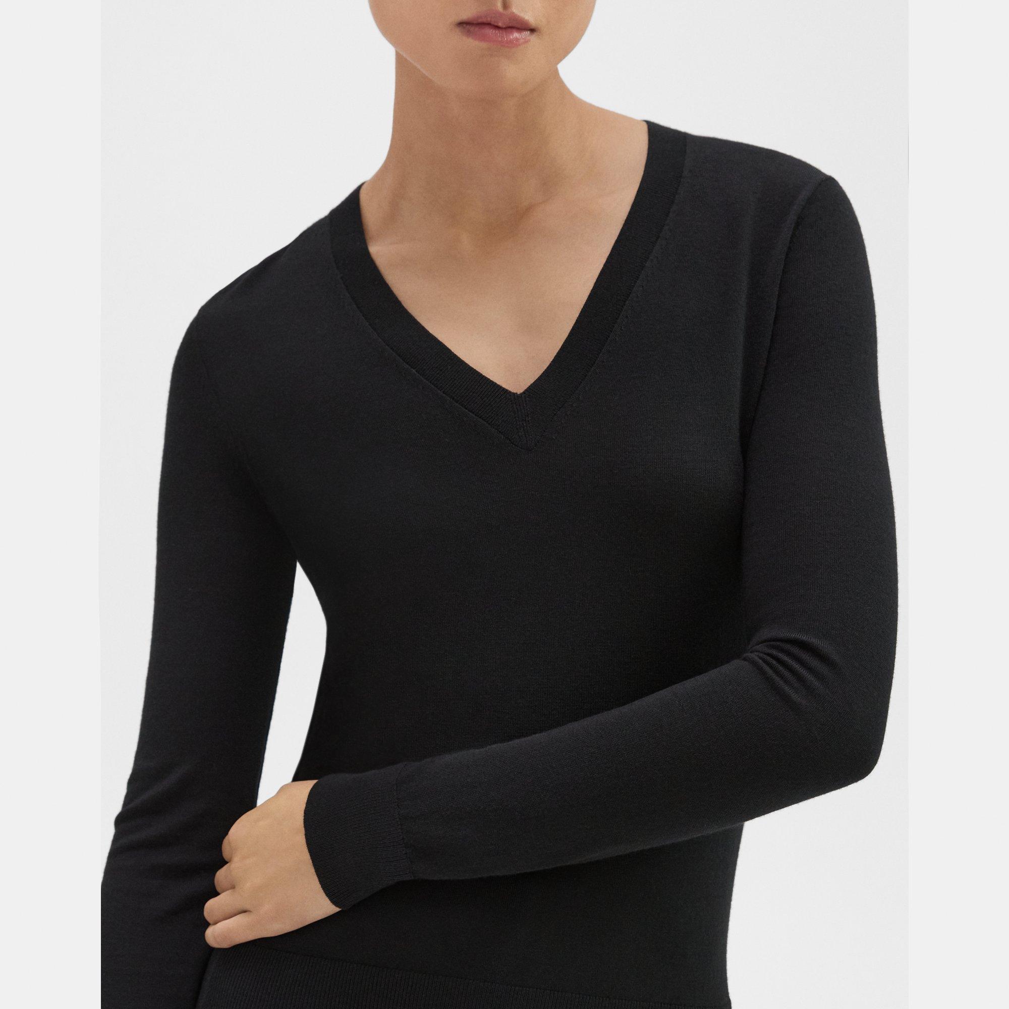 V-Neck Sweater in Regal Wool