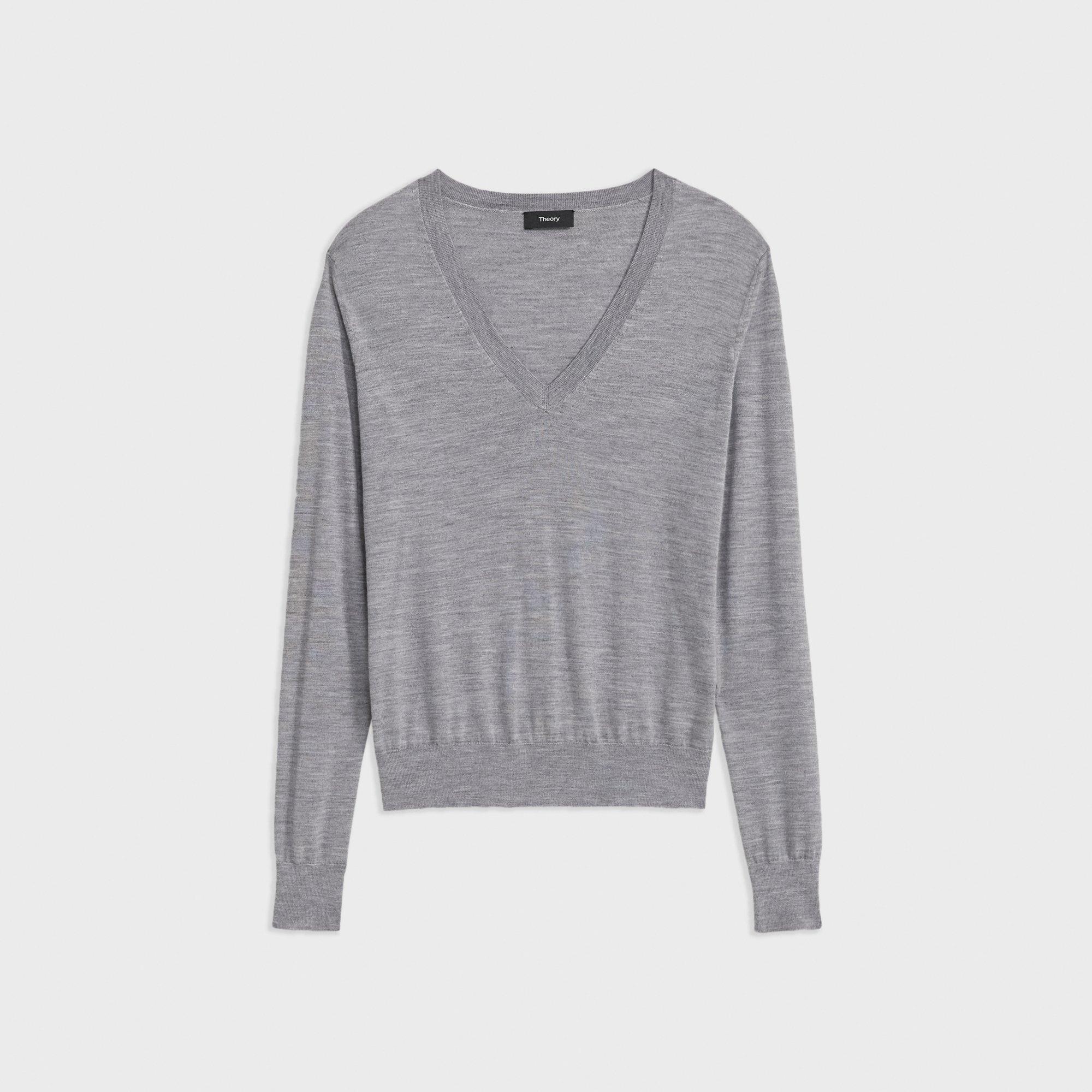 V-Neck Sweater in Regal Wool