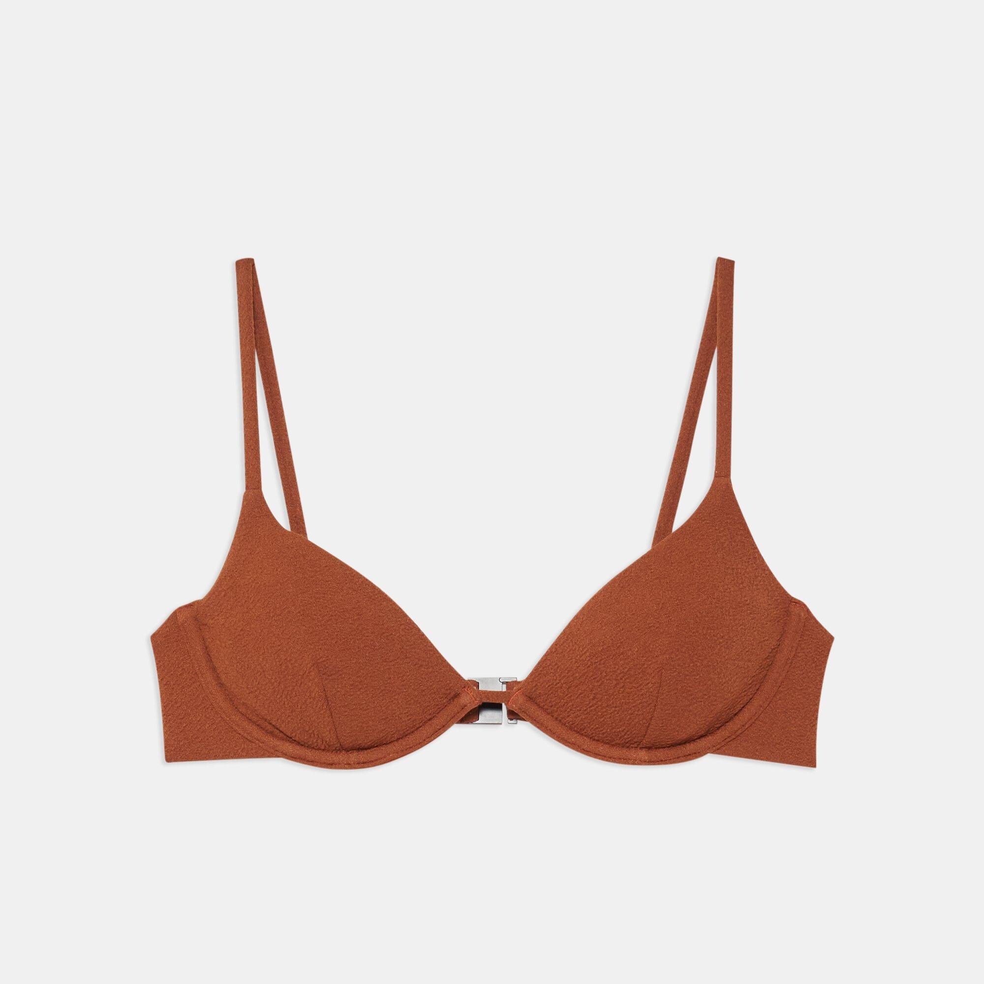 Theory x Onia Liana Crinkle Bikini Top