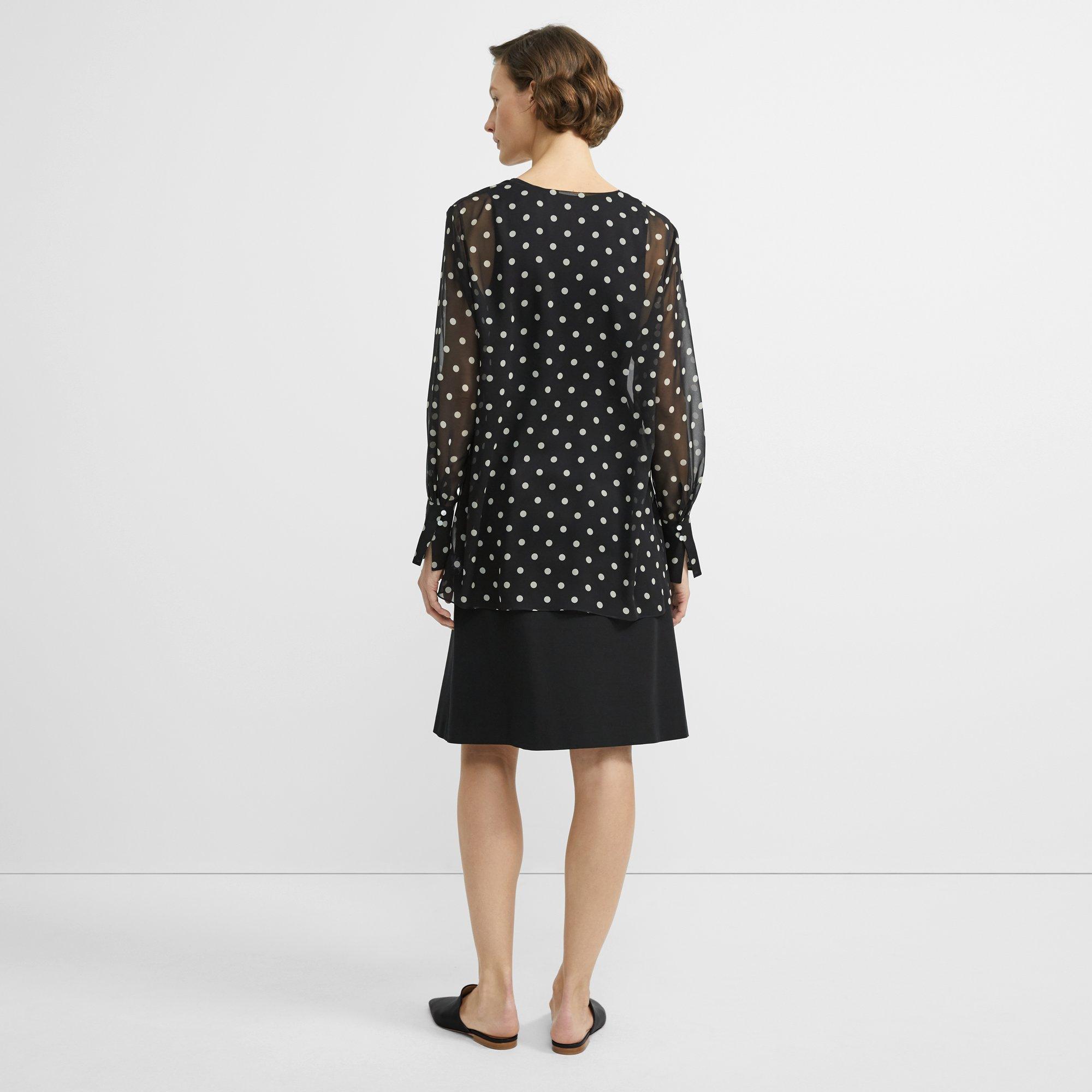 Polka Dot Fluid Tunic