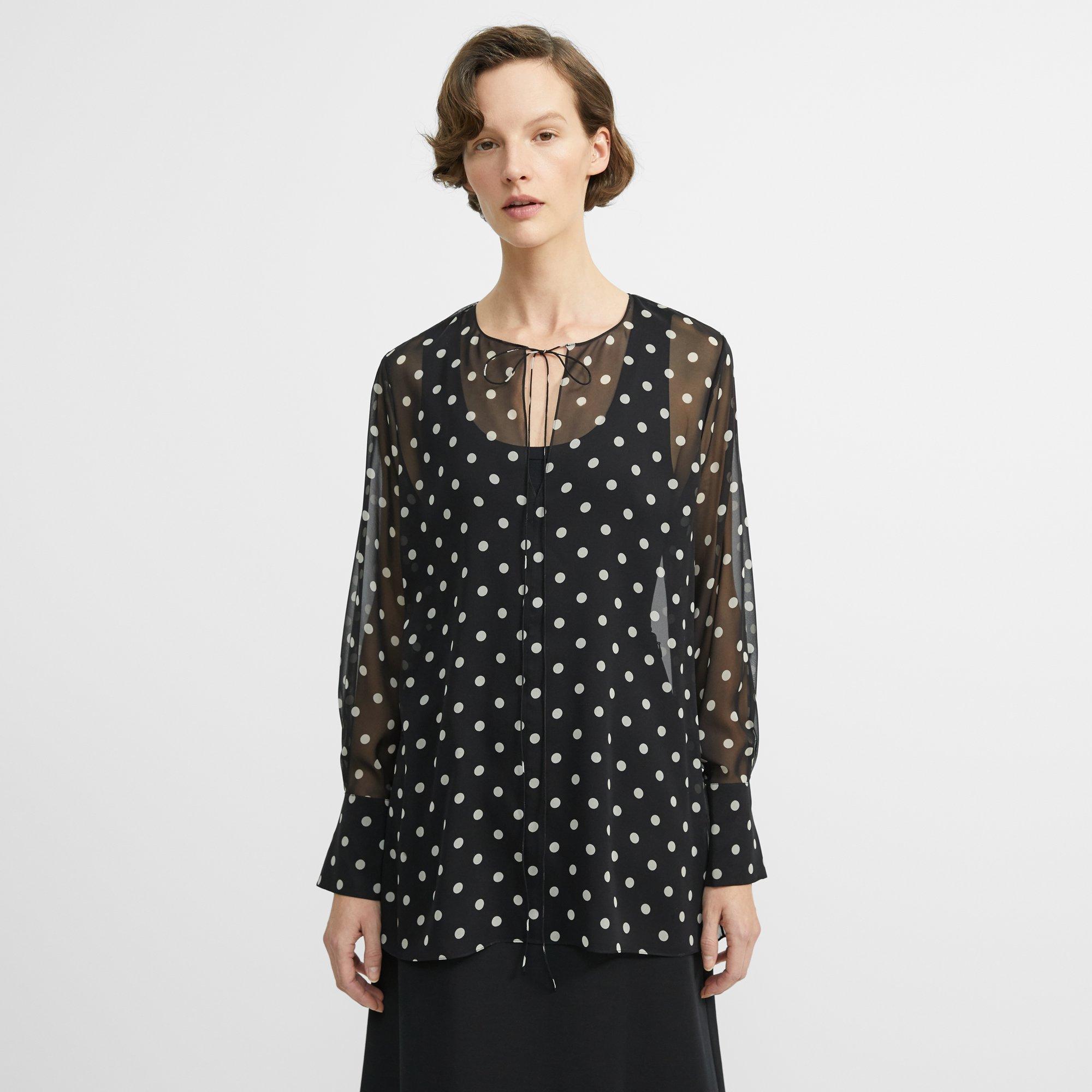 Polka Dot Fluid Tunic