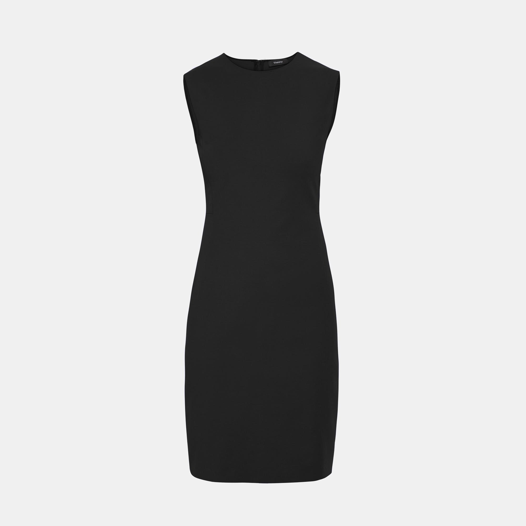 Double Stretch Cotton Fitted Dress