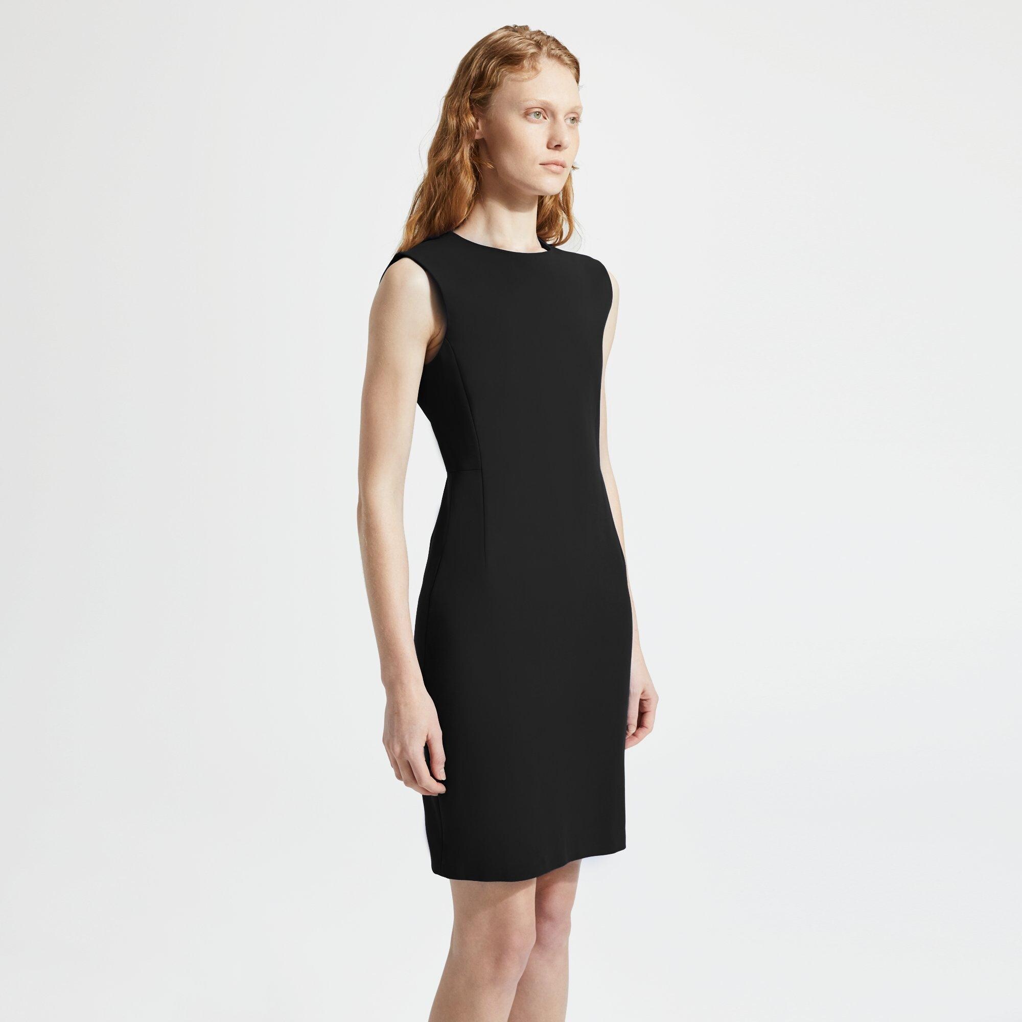 Double Stretch Cotton Fitted Dress