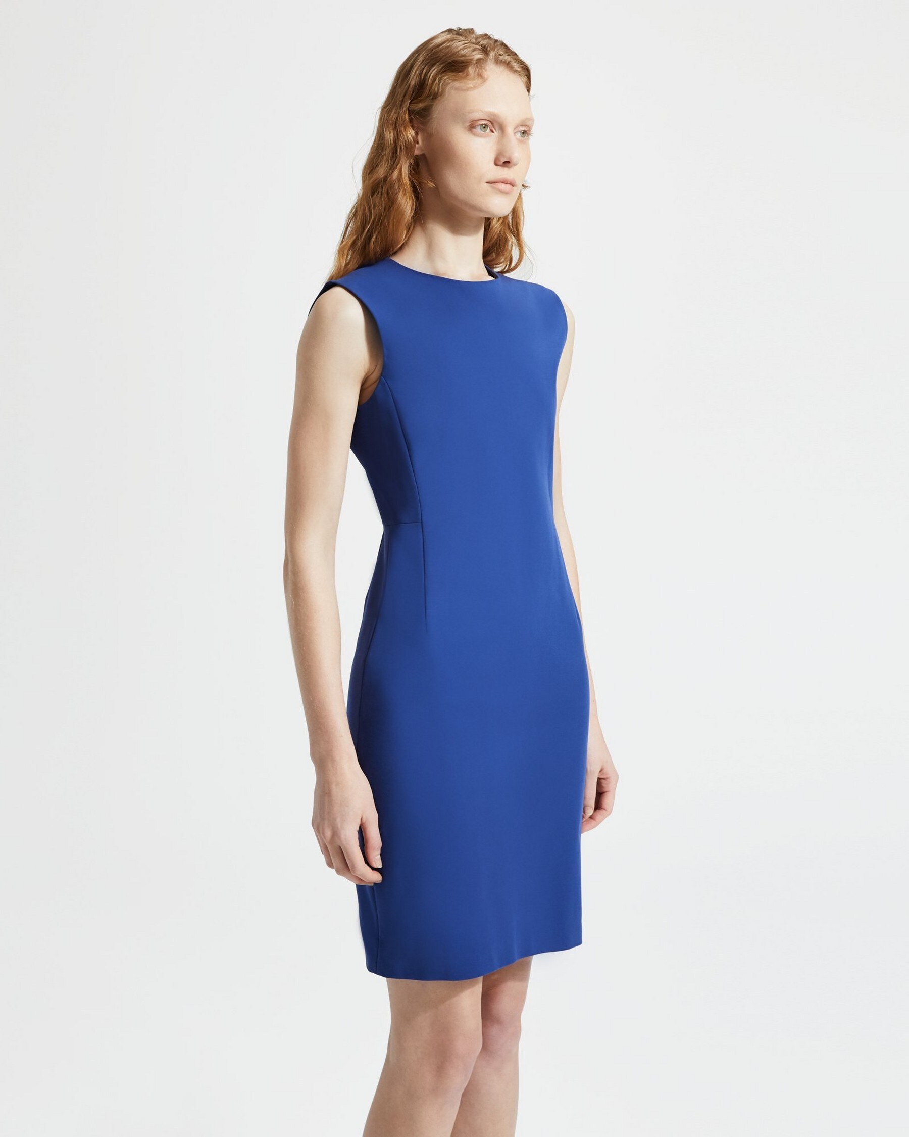 Double Stretch Cotton Fitted Dress | Theory