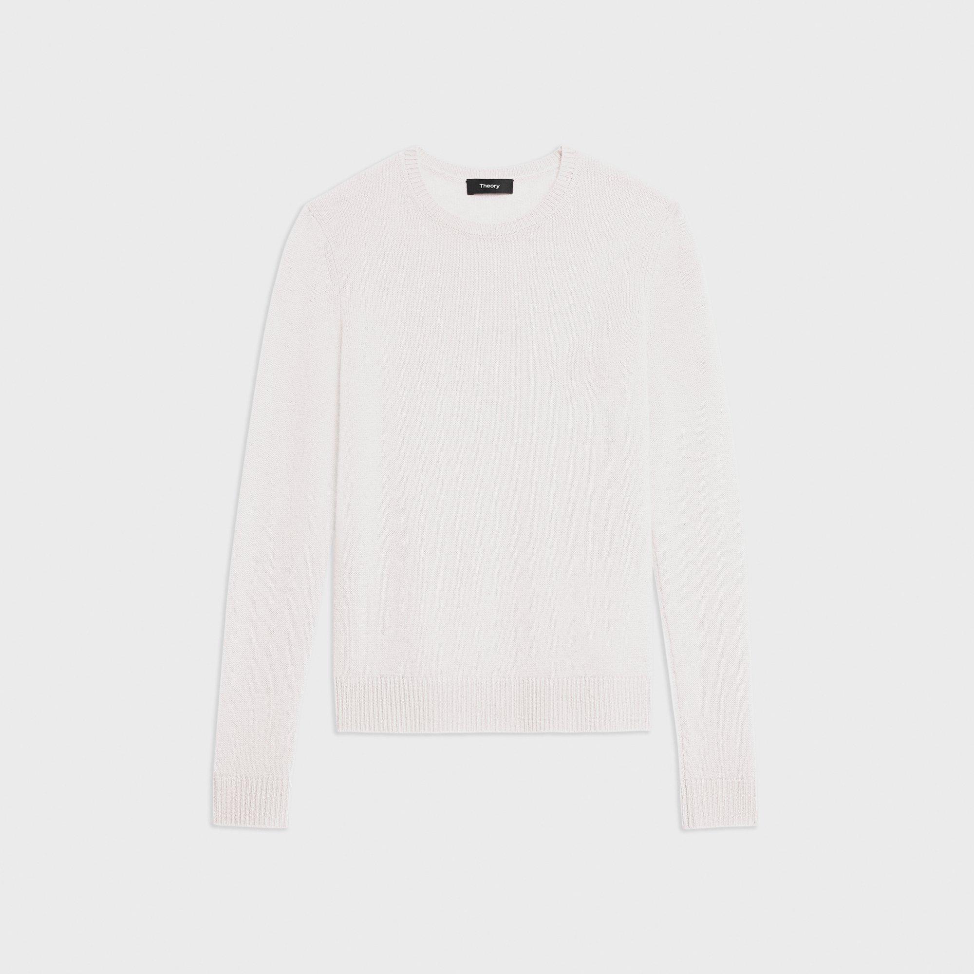 Crewneck Sweater in Feather Cashmere