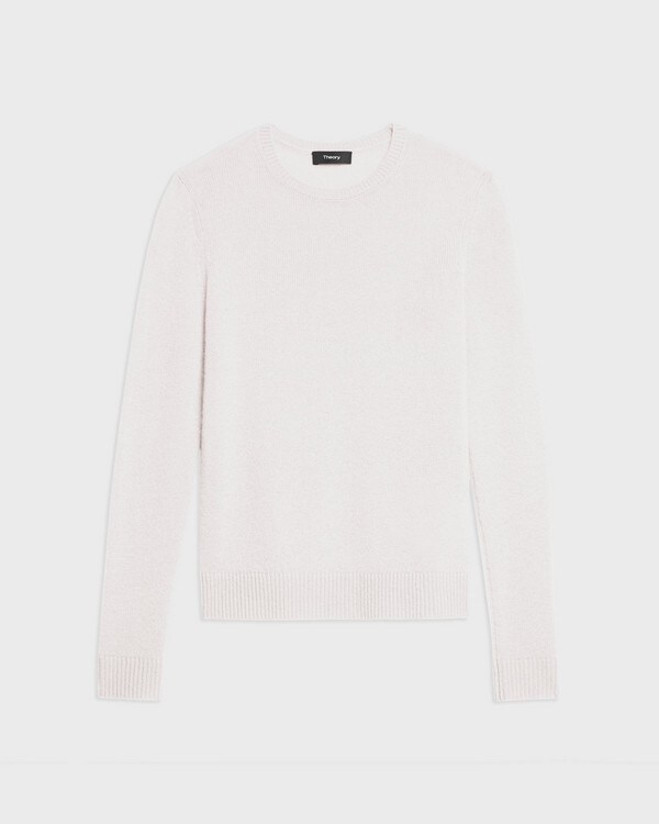 Crewneck Sweater in Feather Cashmere