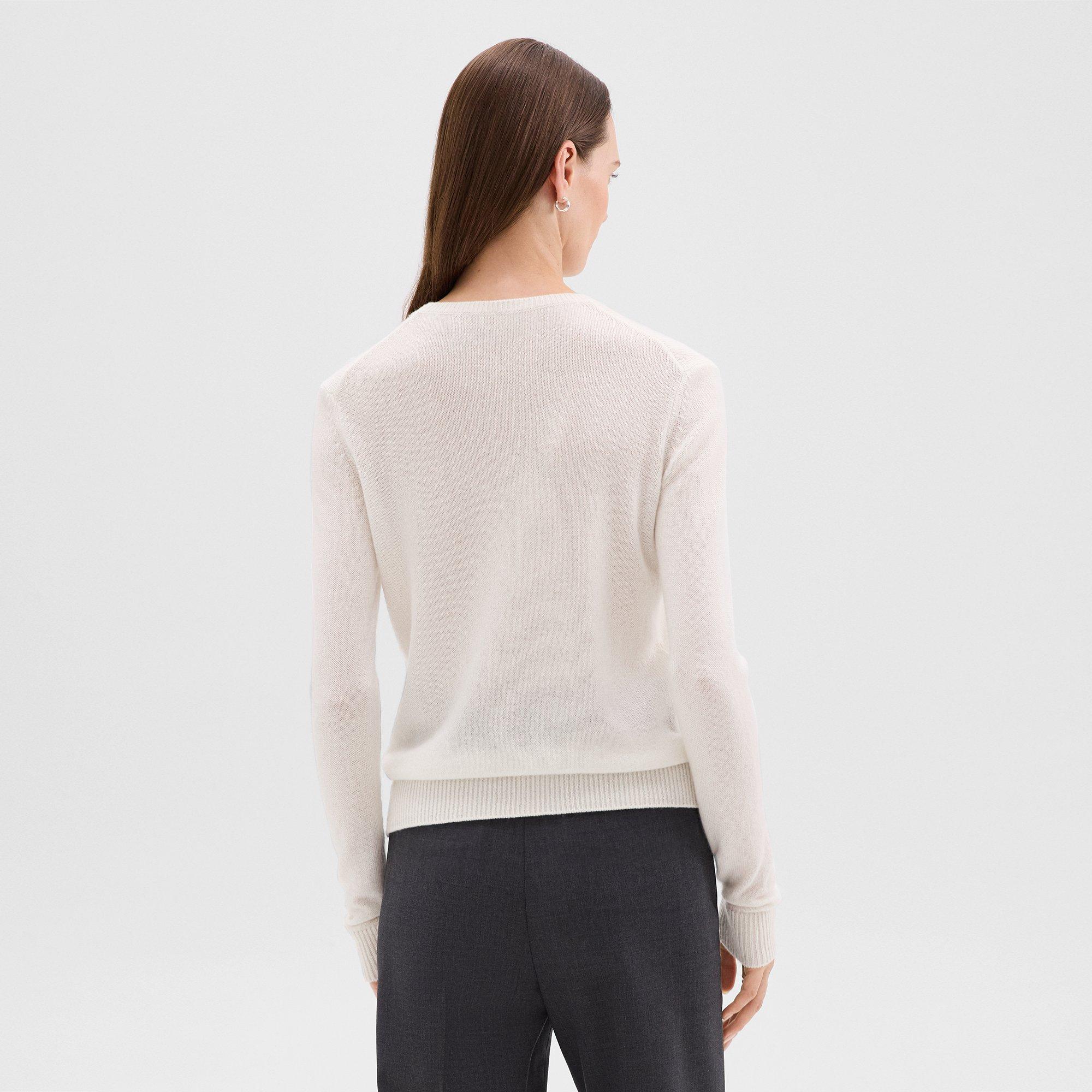 Crewneck Sweater in Feather Cashmere