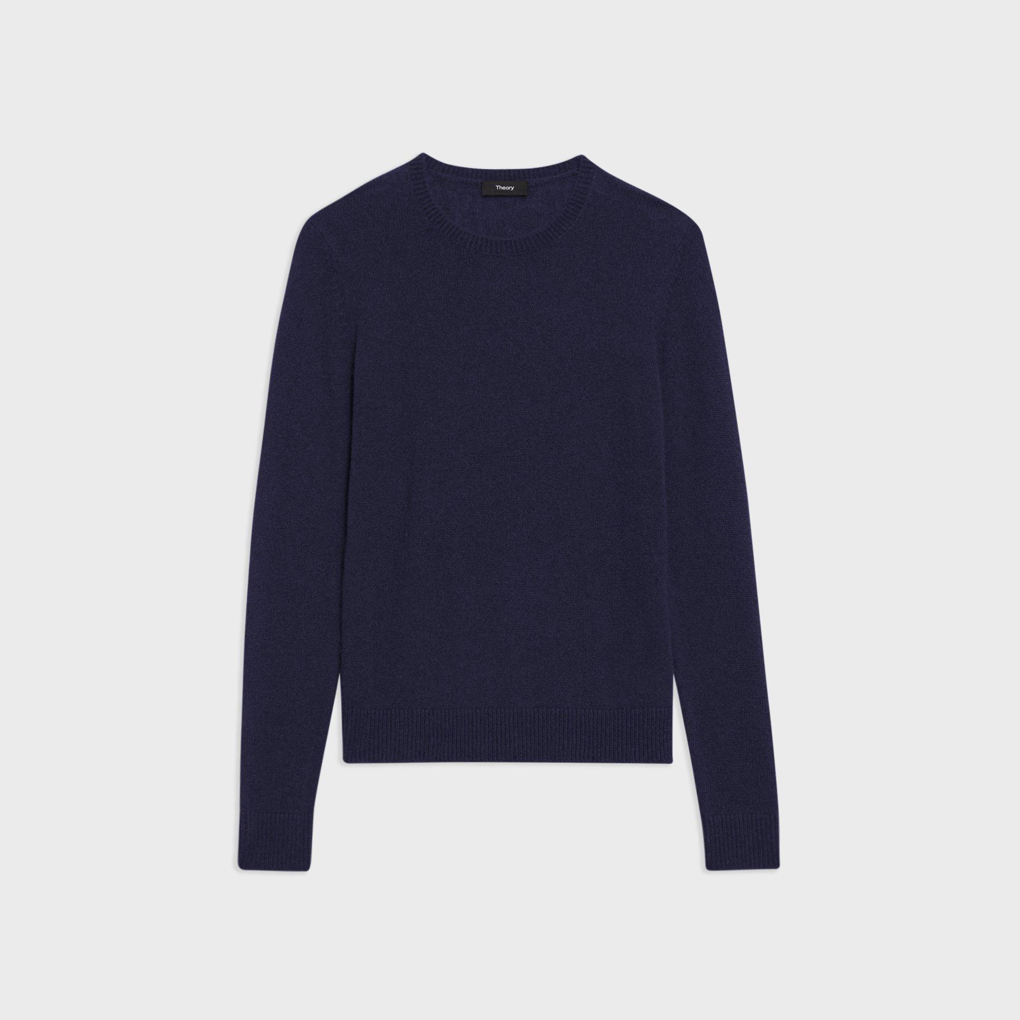 Crewneck Sweater in Feather Cashmere