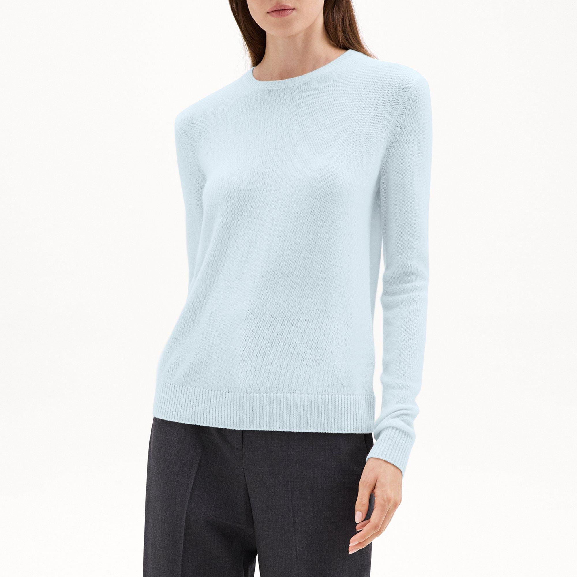 Crewneck Sweater in Feather Cashmere