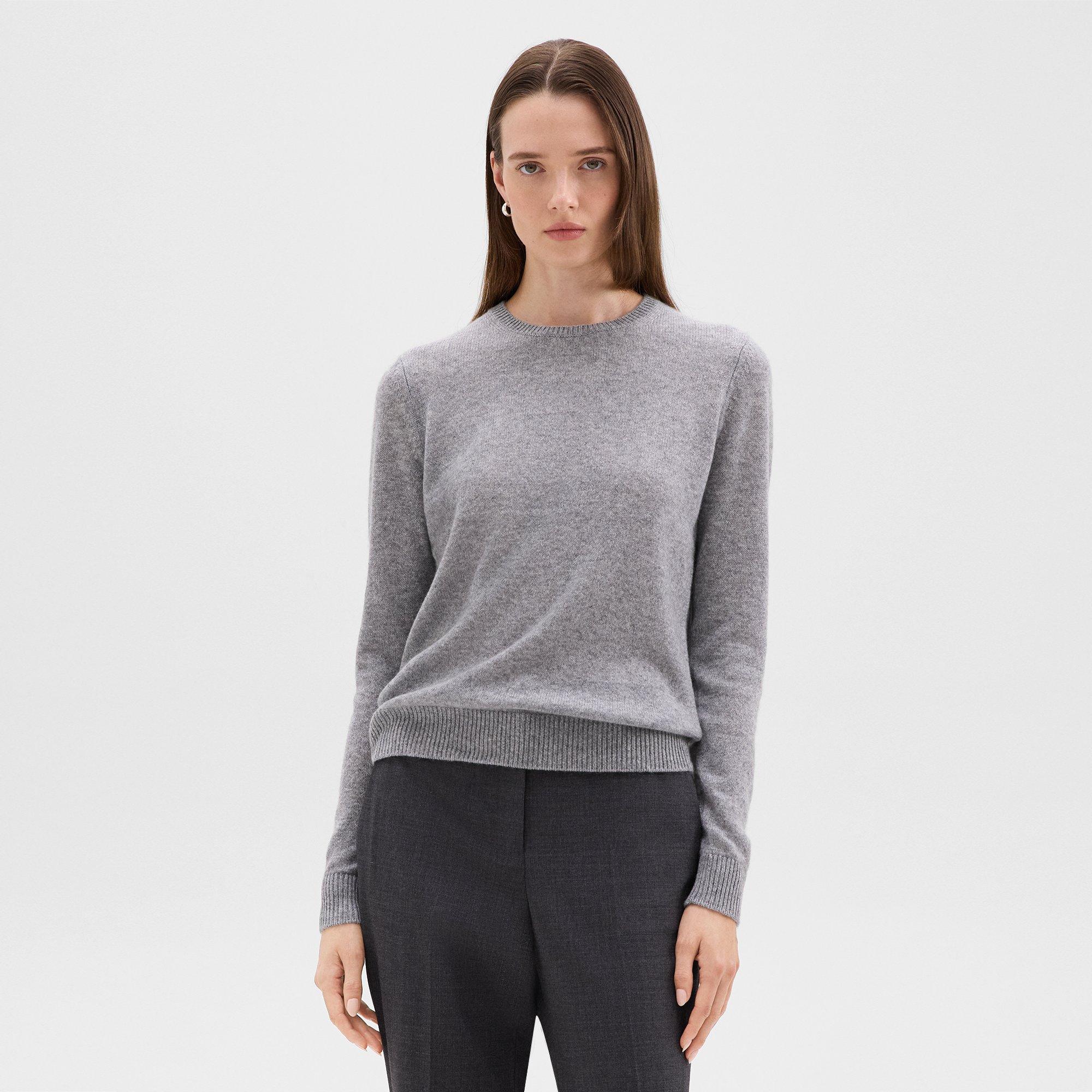 Crewneck Sweater in Feather Cashmere