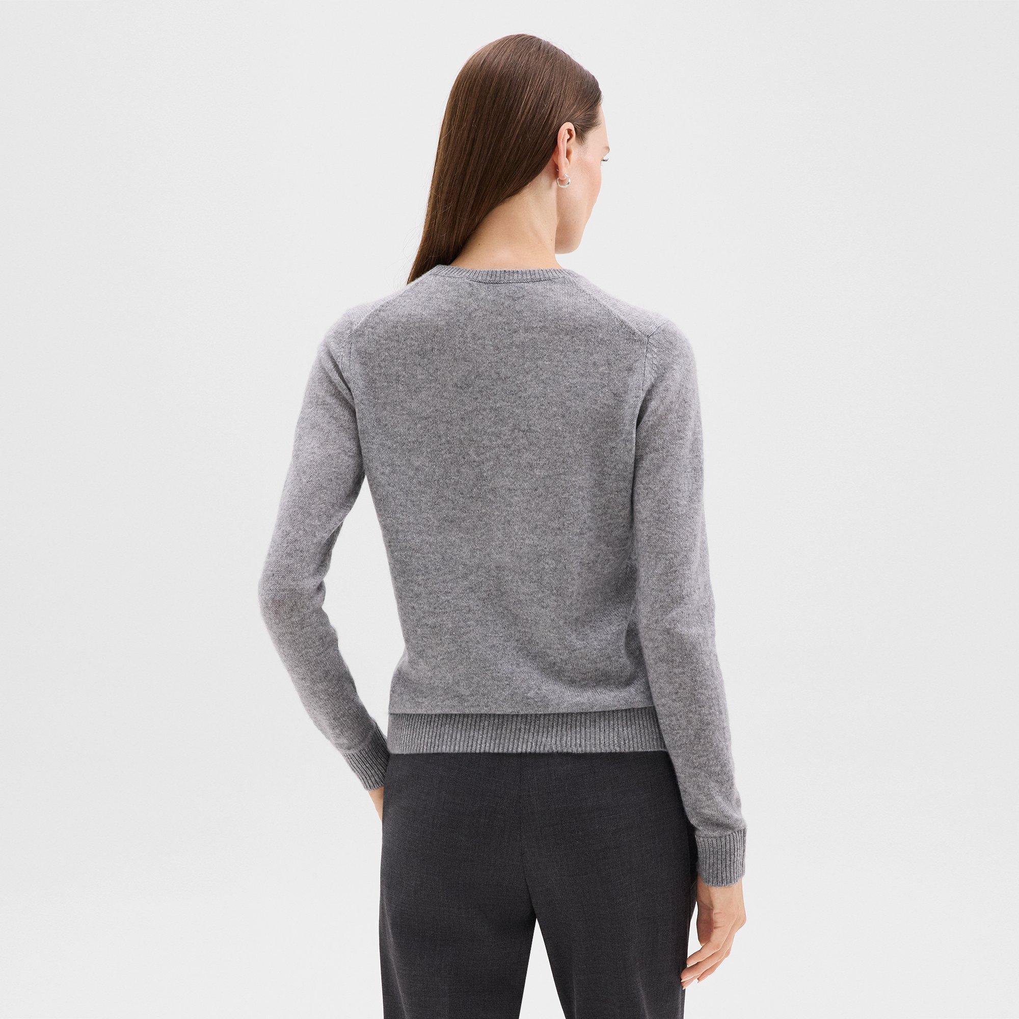 Crewneck Sweater in Feather Cashmere