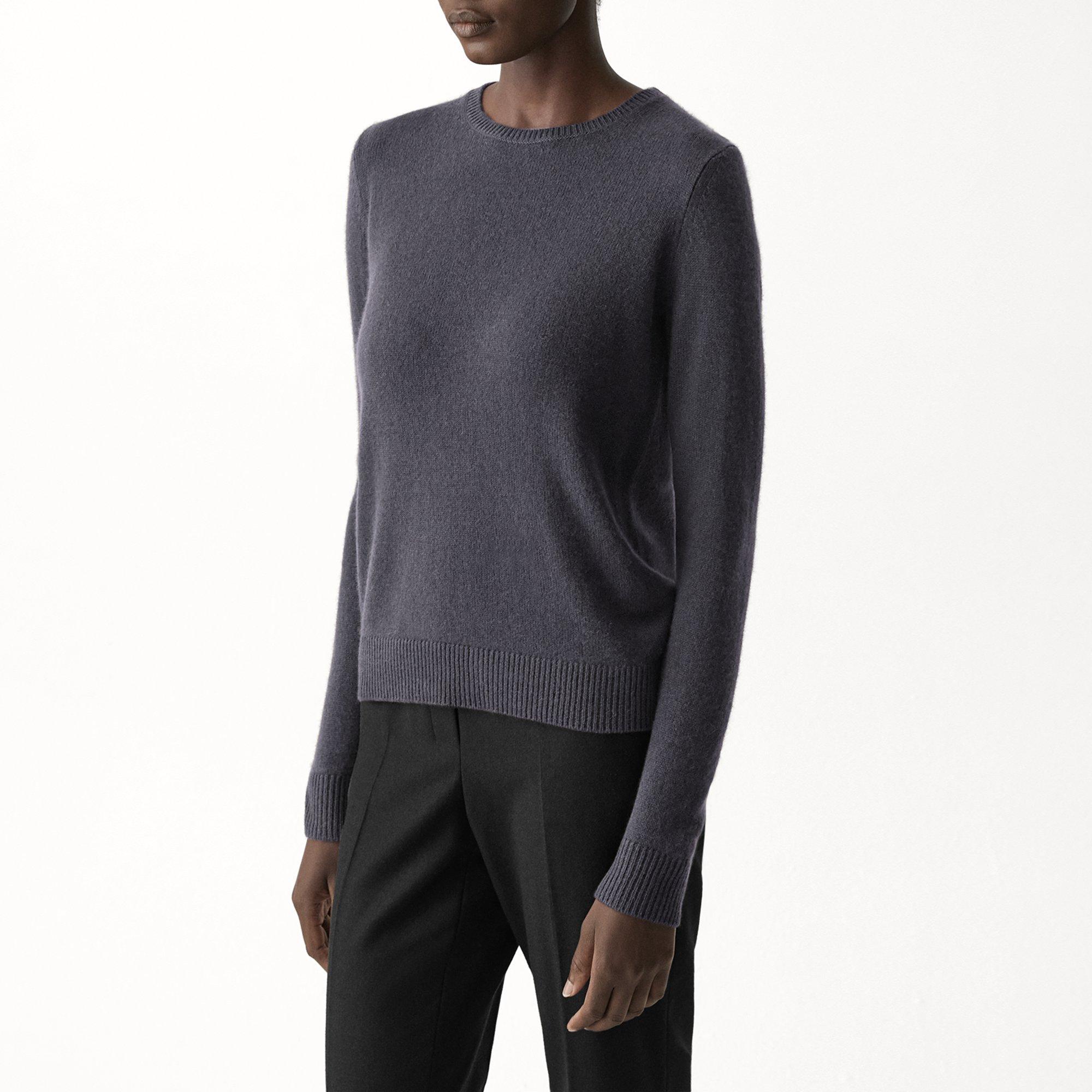 Crewneck Sweater in Feather Cashmere