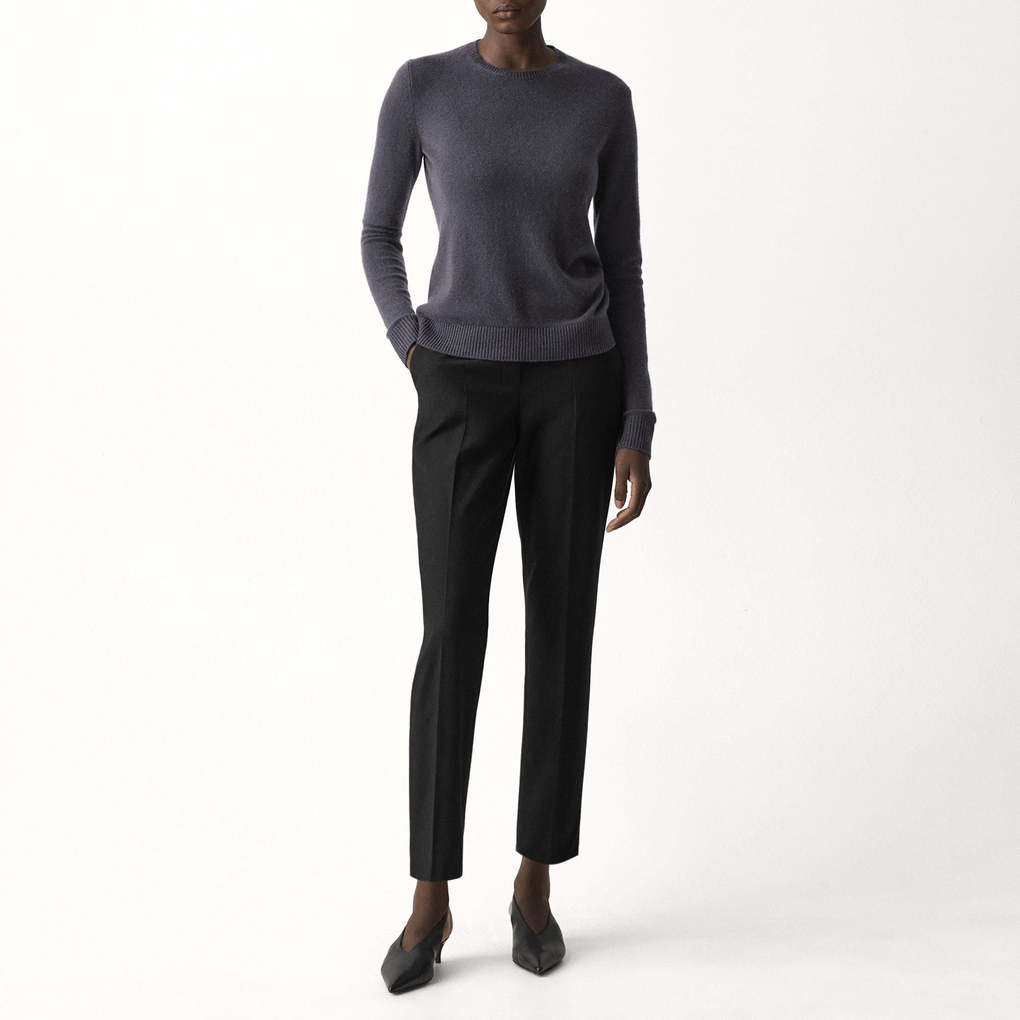 Crewneck Sweater in Feather Cashmere