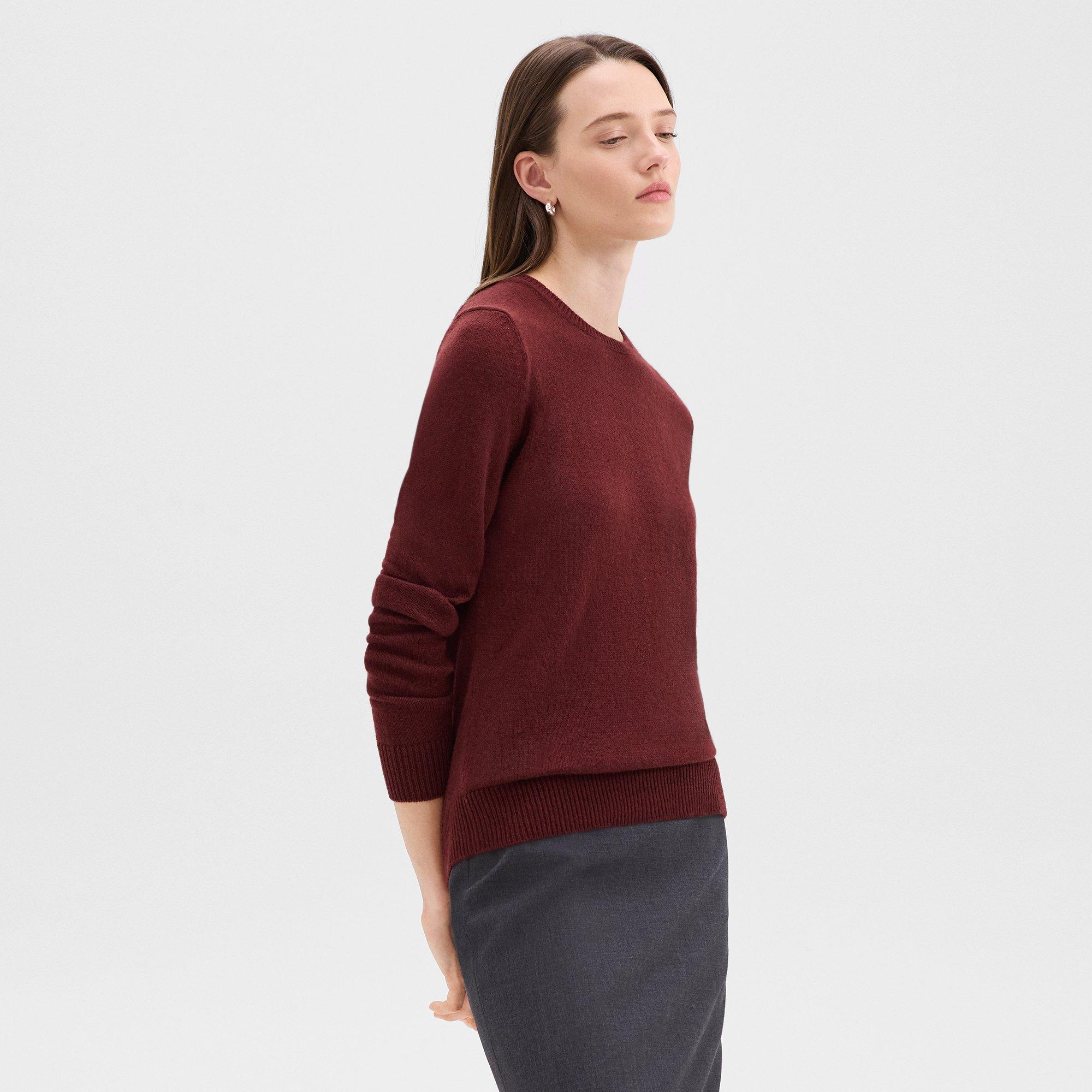 Crewneck Sweater in Feather Cashmere