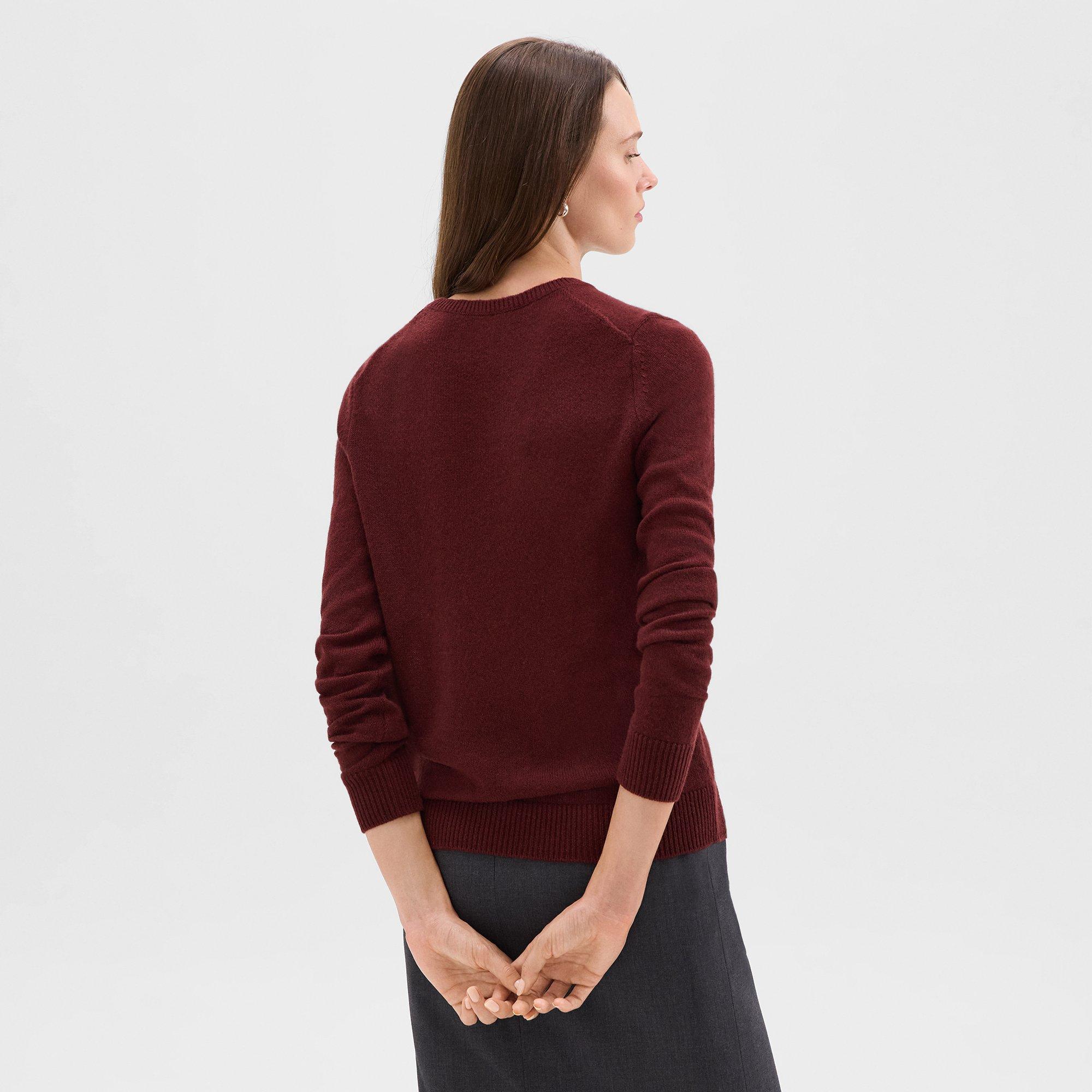 Crewneck Sweater in Feather Cashmere