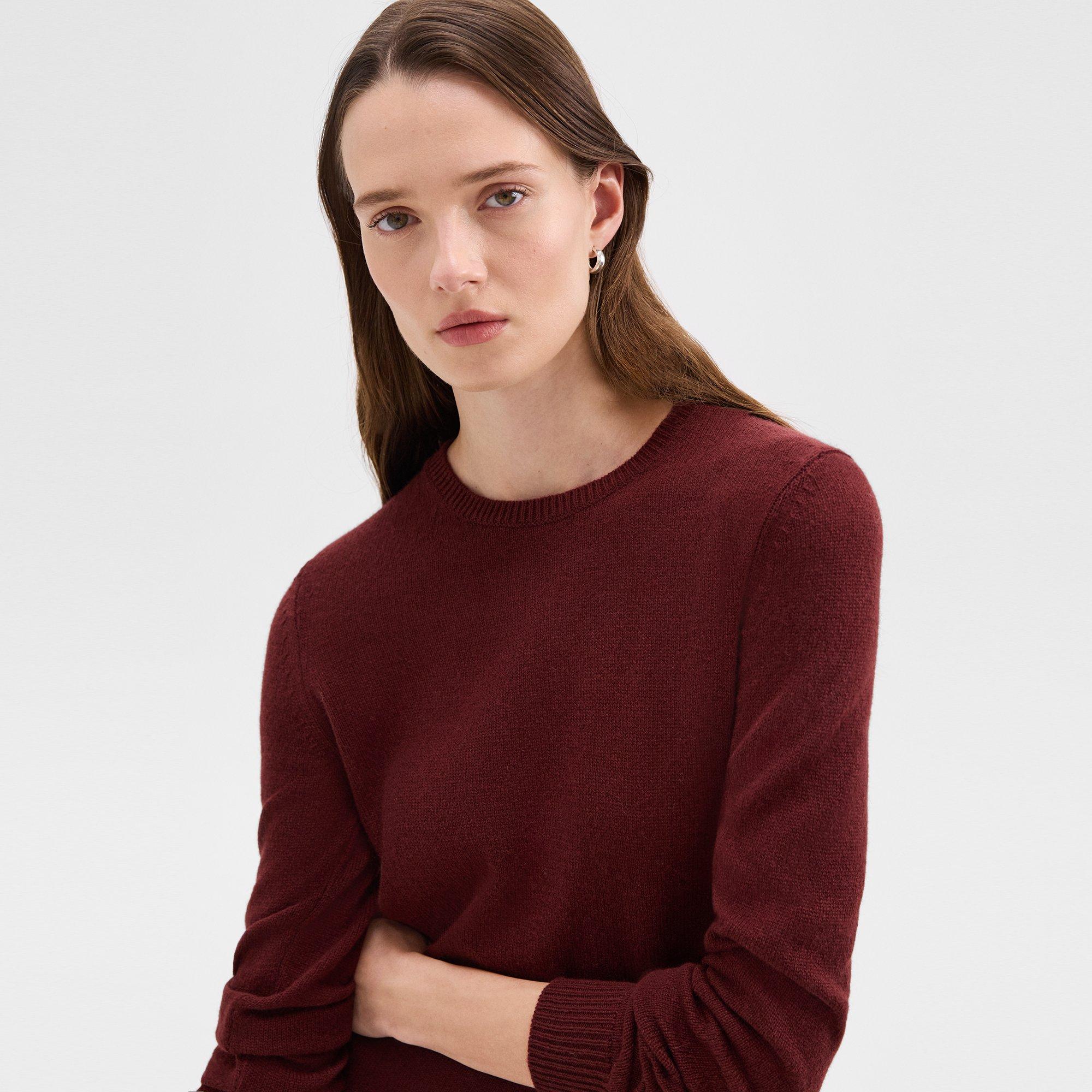 Crewneck Sweater in Feather Cashmere