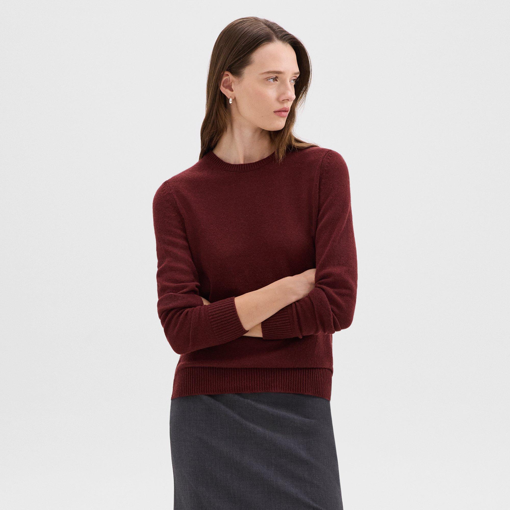 Crewneck Sweater in Feather Cashmere