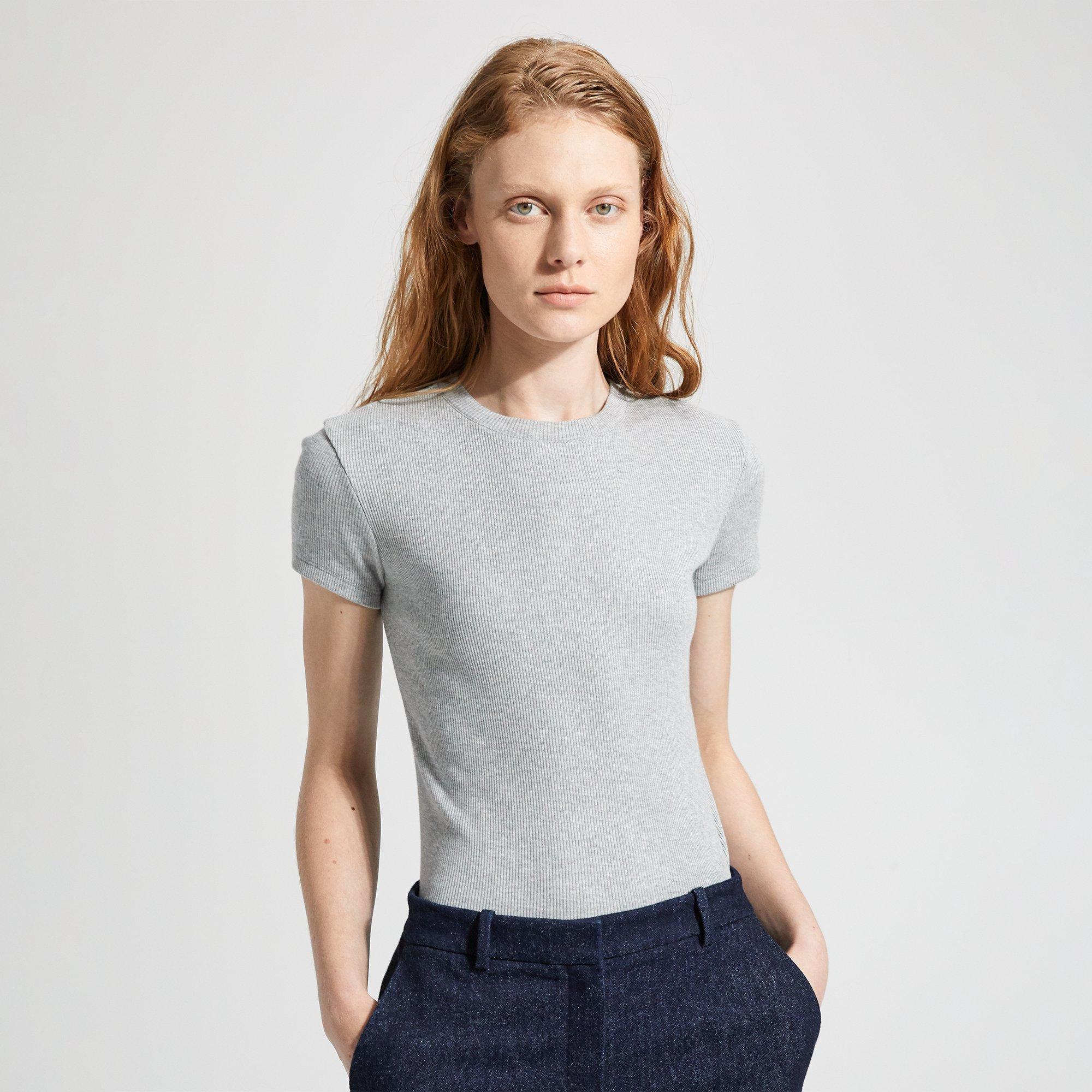 Tiny Tee in Ribbed Cotton