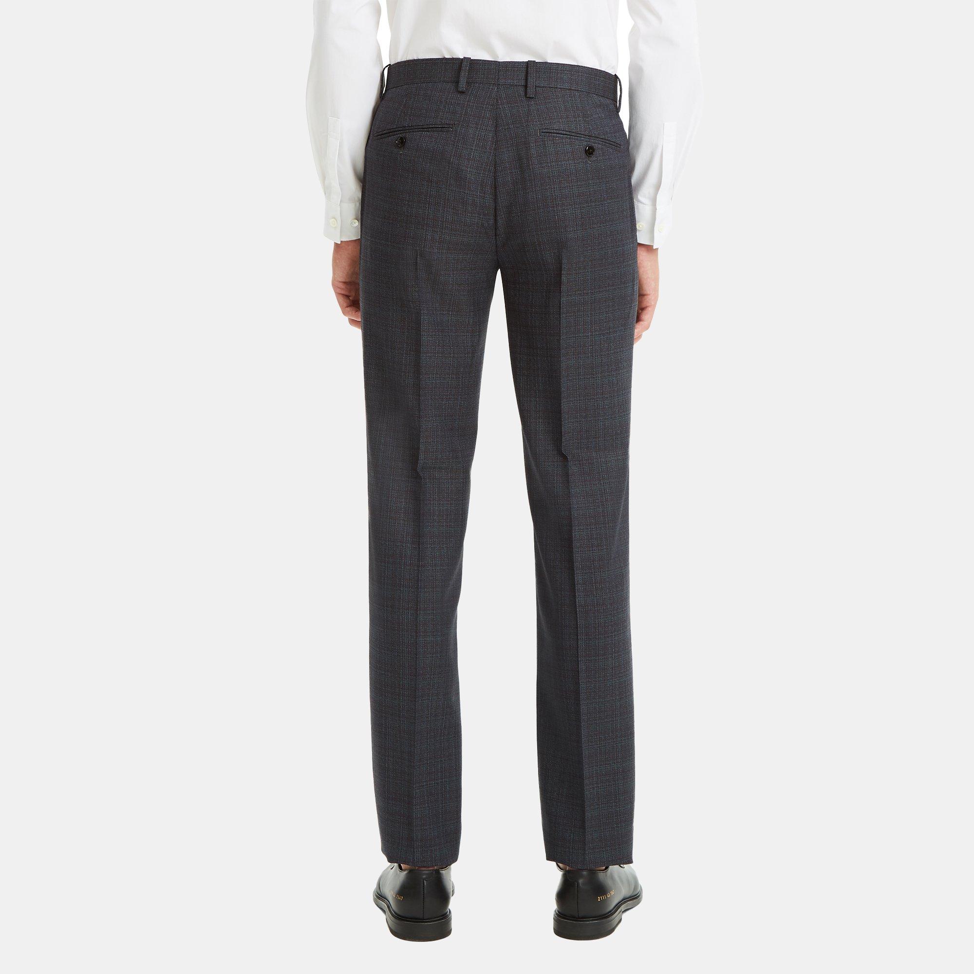 Wool Plaid Mayer Pant | Theory